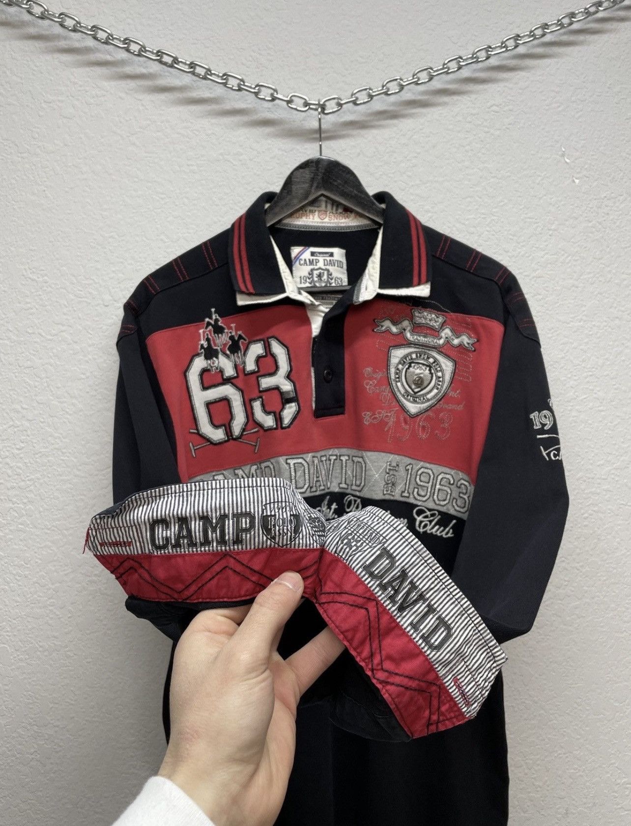 Polo Ralph Lauren Vintage Camp David Like Polo Ralph Lauren Rugby Long Sleeve Size US L / EU 52-54 / 3 - 11 Thumbnail