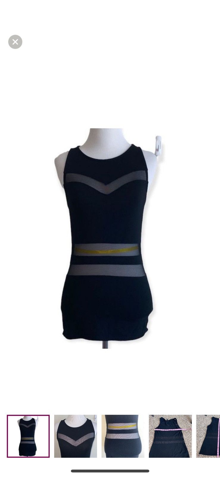 Express Express small mesh panel tank top Size S / US 4 / IT 40 - 1 Thumbnail