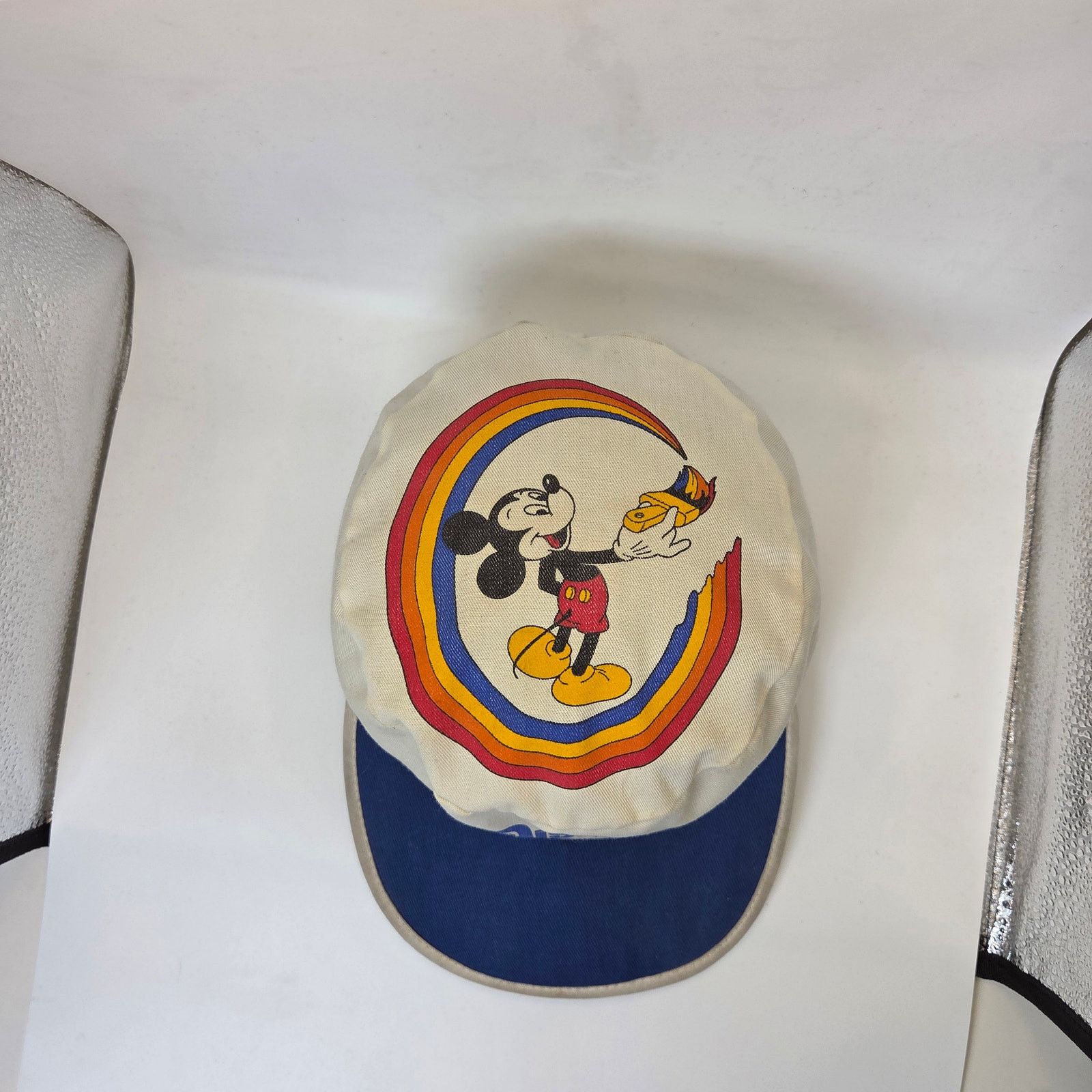 Disney Walt Disney World 1980s Vintage Mickey Mouse Rainbow Hat USA Size ONE SIZE - 6 Thumbnail