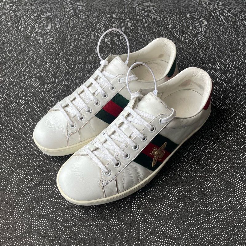 Gucci Gucci Ace Leather Fashion Sneakers for Men -2508 Size US 8 / EU 41 - 1 Thumbnail