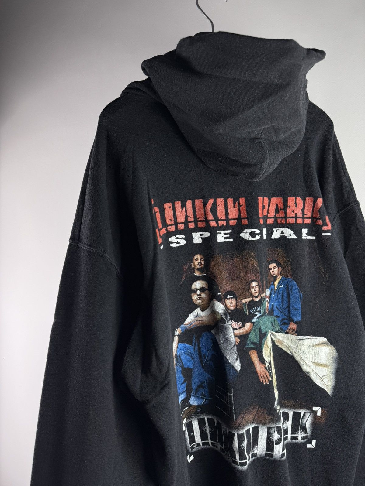 Band Tees Vintage 90s Linkin Park Special Over Print Black Hoodie Size US XL / EU 56 / 4 - 2 Thumbnail