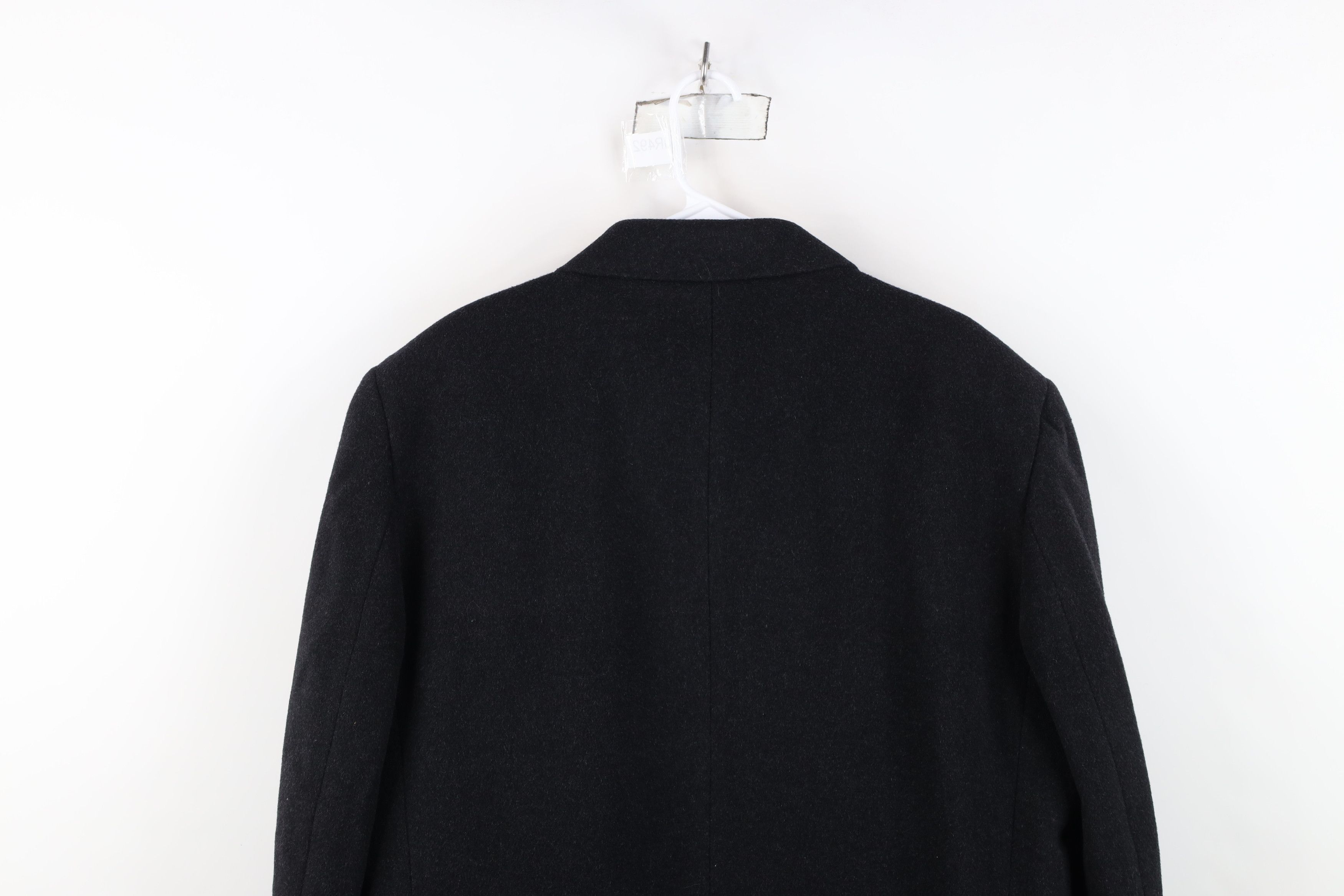 Vintage Vintage 90s Rockabilly Double Breasted Overcoat Jacket Black Size US XXL / EU 58 / 5 - 15 Thumbnail