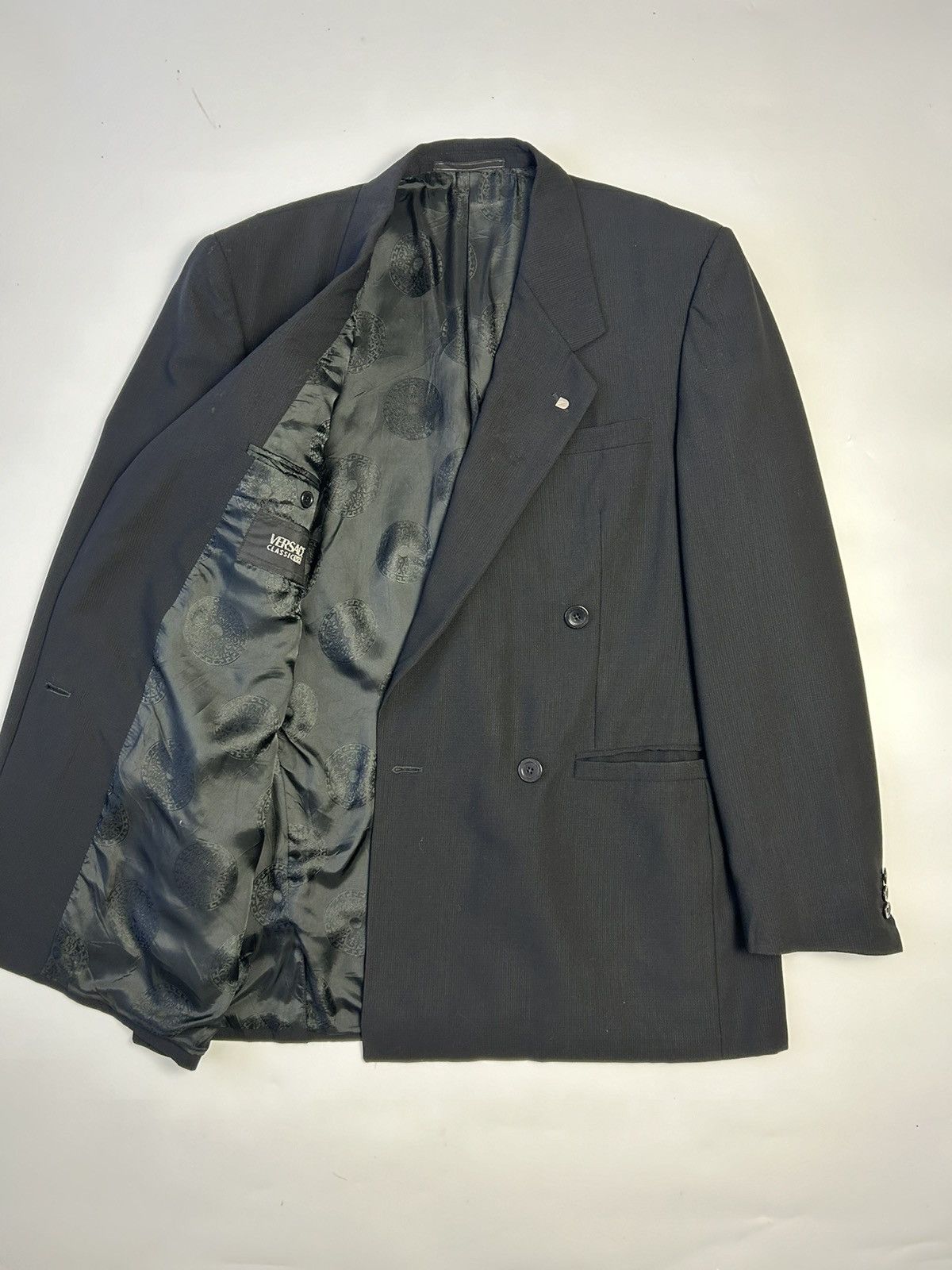 Designer × Versace VERSACE CLASSIC DOUBLE BREAST BLAZER Size 38R - 2 Thumbnail