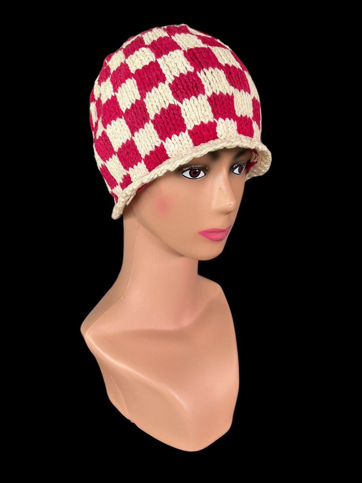 Japanese Brand × Kapital × Vintage Crochet Knitted Handmade Beanie Hats Rare Size ONE SIZE - 2 Thumbnail
