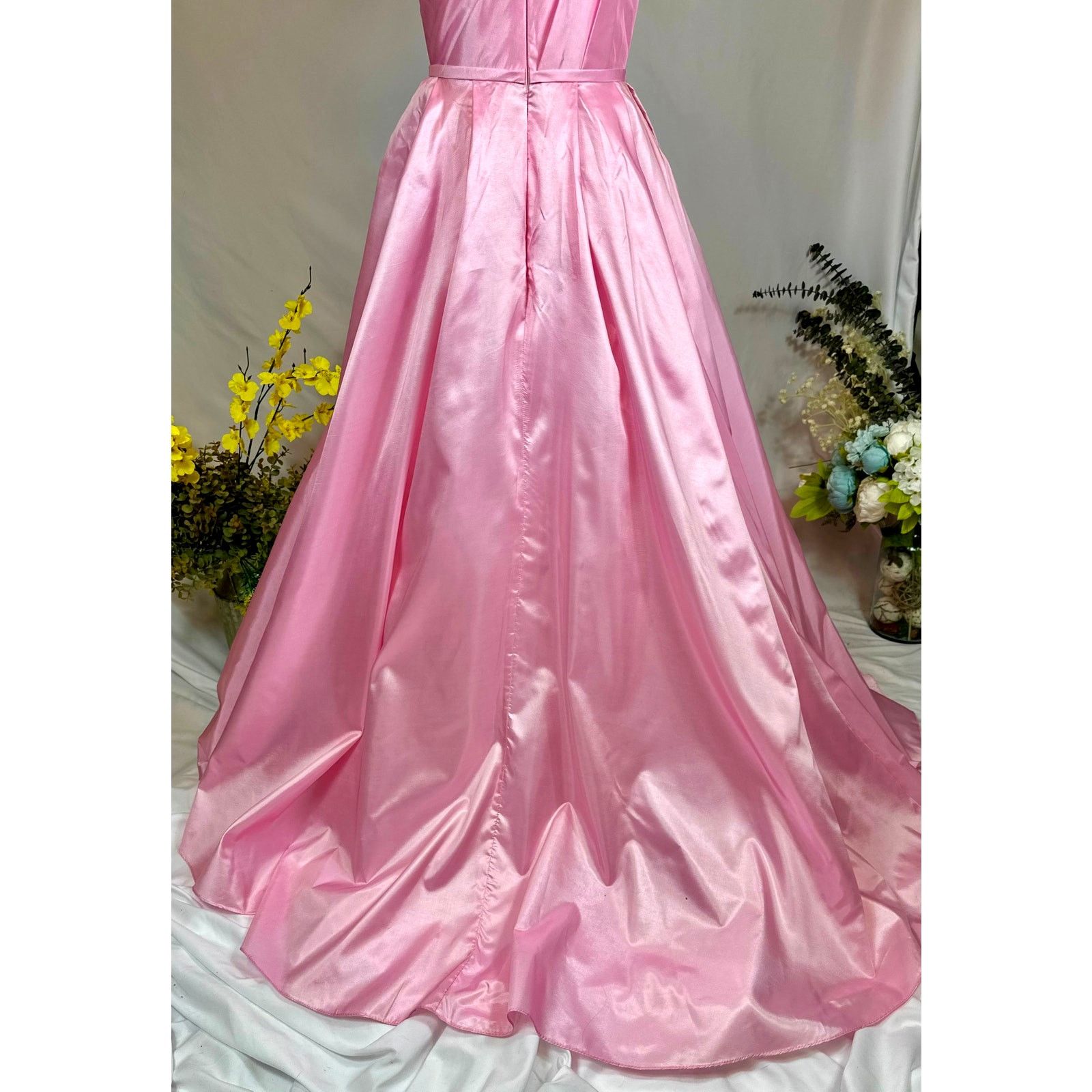 Other Mac Duggal One Shoulder Large Bow Pleated Gown Ice Pink 2 Size XS / US 0-2 / IT 36-38 - 17 Thumbnail