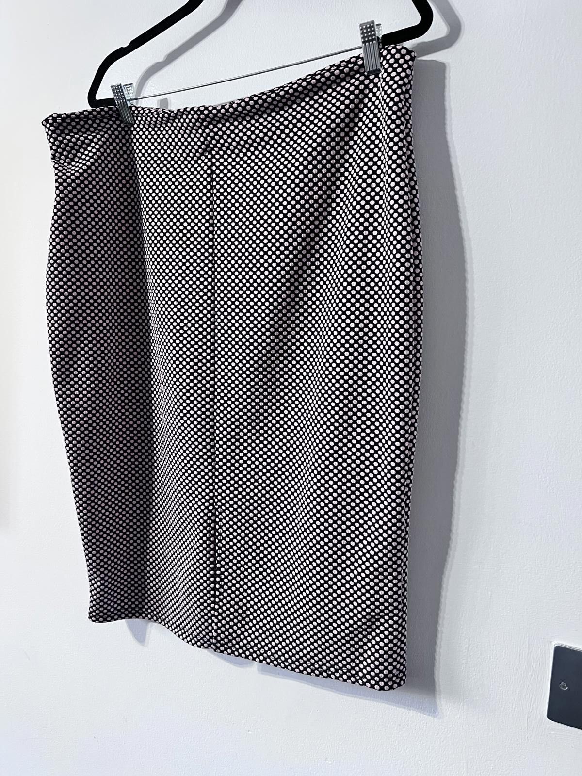 Other Girls on Film Black & Pink Polka Dot Pencil Skirt – Size 20 Size 38" / US 16 / IT 52 - 3 Thumbnail