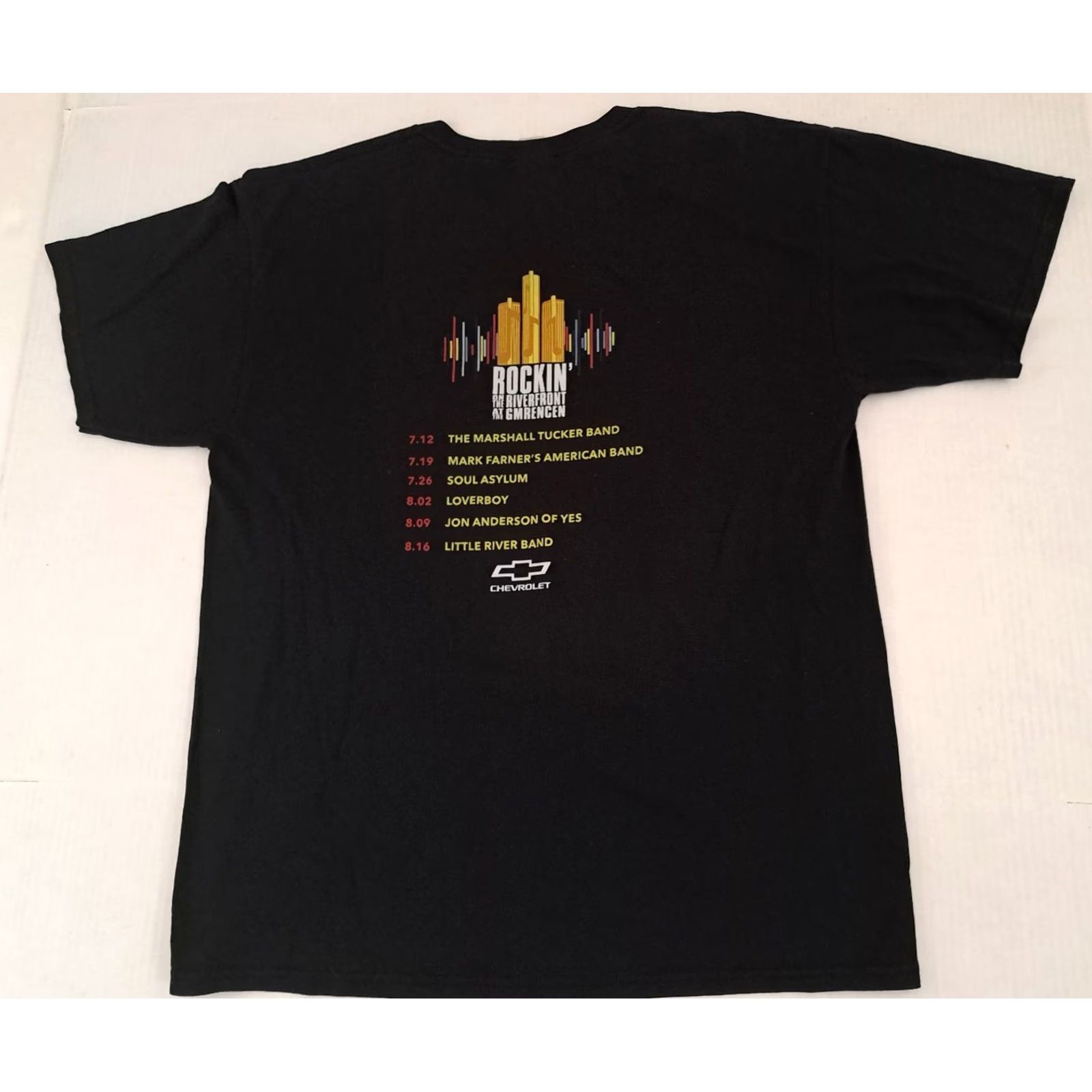 Jerzees VINTAGE Rockin at Riverfront at GM RenCen Marshall Tucker,Soul Asylum LG TShirt Shirt Unisex Adults L Black Music Rock 2008 Mens Womens Size US L / EU 52-54 / 3 - 7 Thumbnail