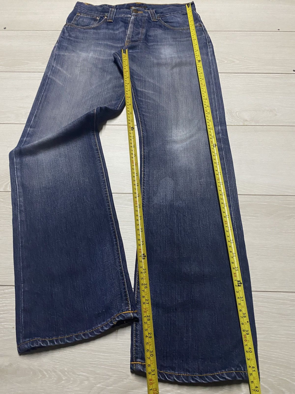 Nudie Jeans Vintage Nudie Jeans Straight Loose Distressed Jeans Size US 31 - 17 Thumbnail