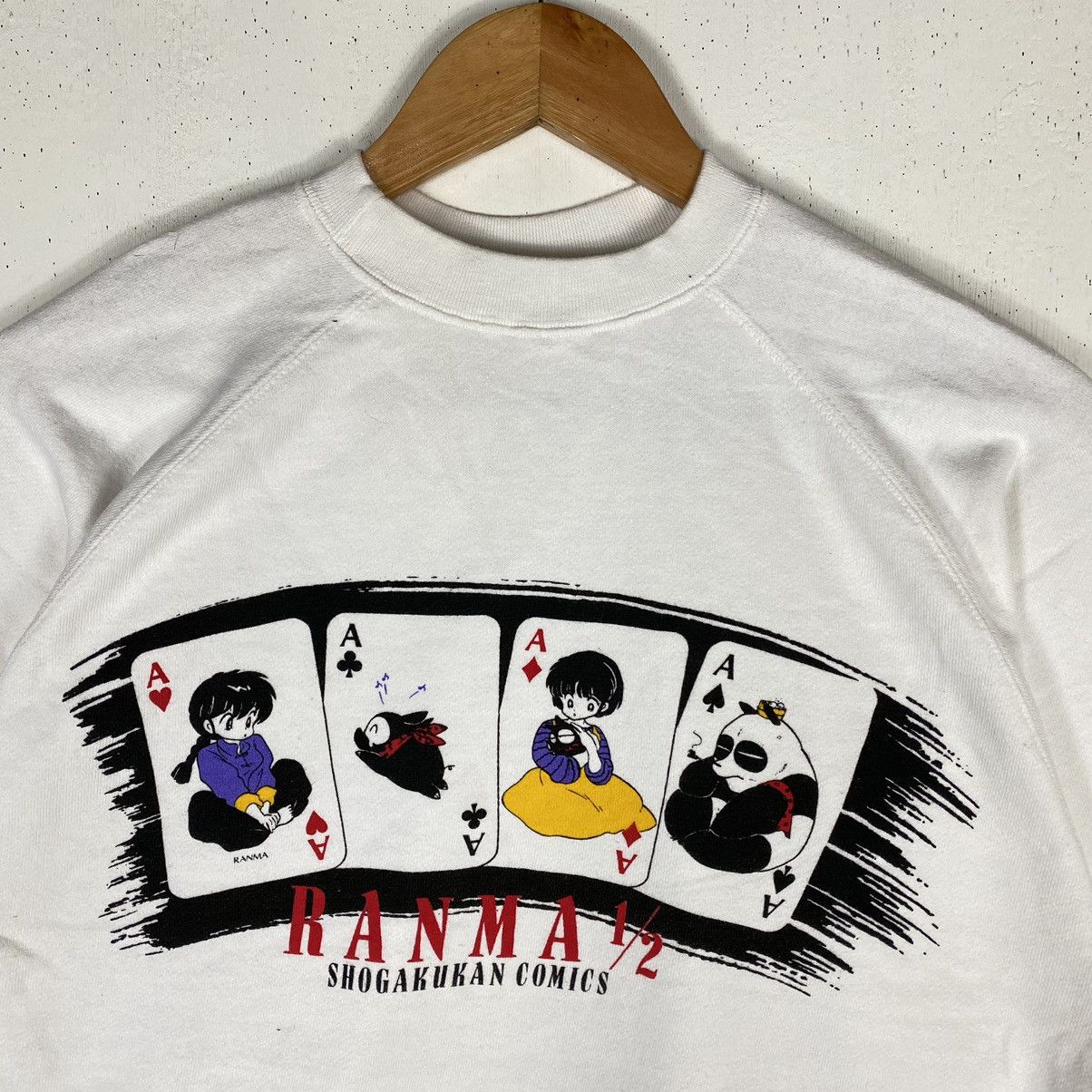 VINTAGE 80's RANMA 1/2 ANIME SHOGAKUKAN COMICS SWEATSHIRT