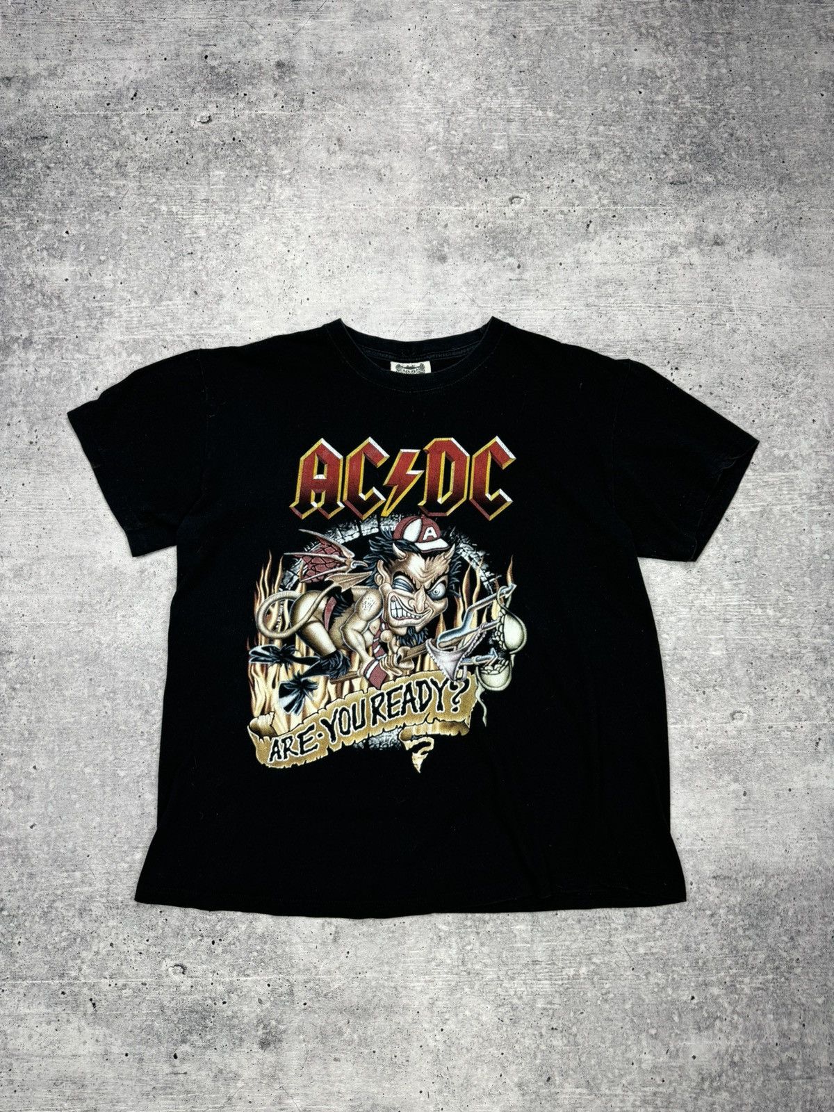 Vintage AC/DC 1994 Back in Black Single online Stitch Band Tee