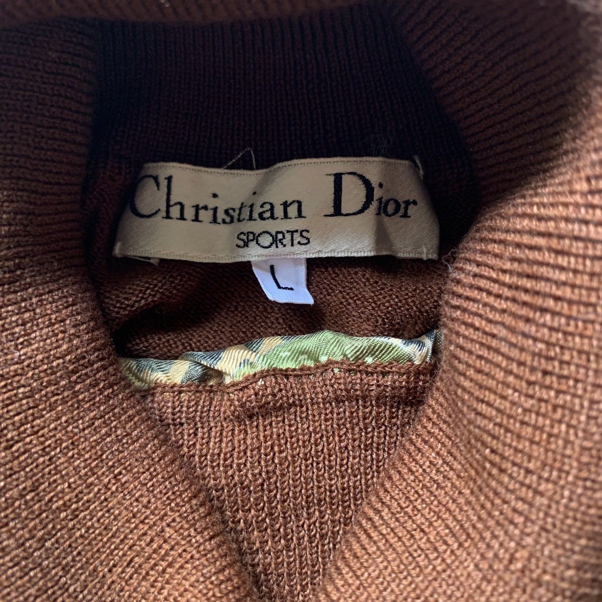 Dior Christian dior sports leopard pattern high neck silk&rayon Size L / US 10 / IT 46 - 10 Thumbnail