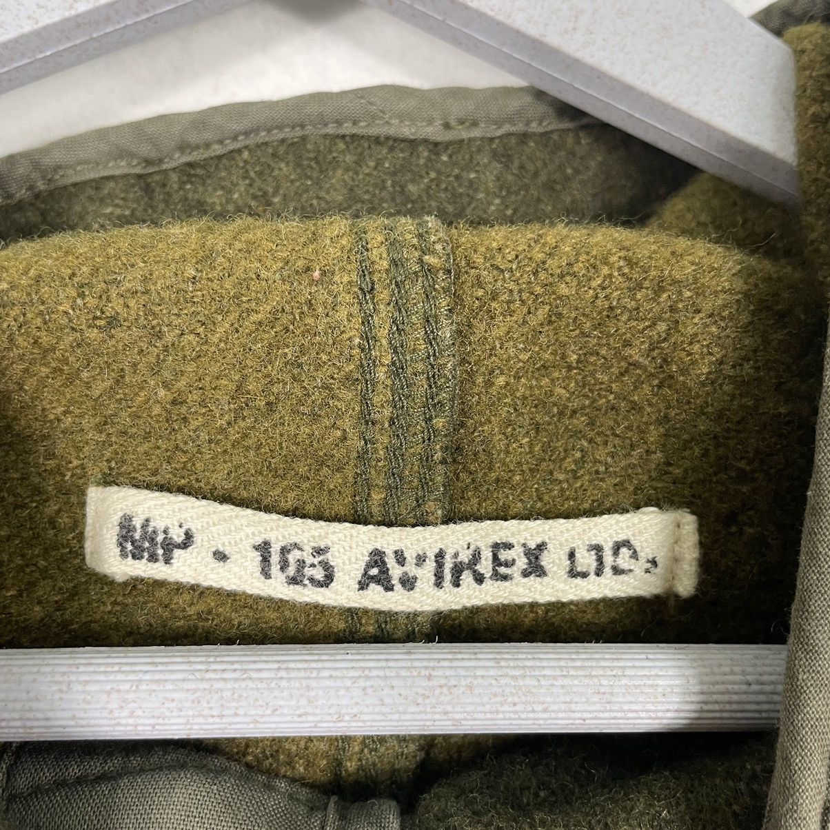 Avirex 💥AVIREX WOOL HOODIE JACKET ARMY GREEN Size US L / EU 52-54 / 3 - 10 Thumbnail