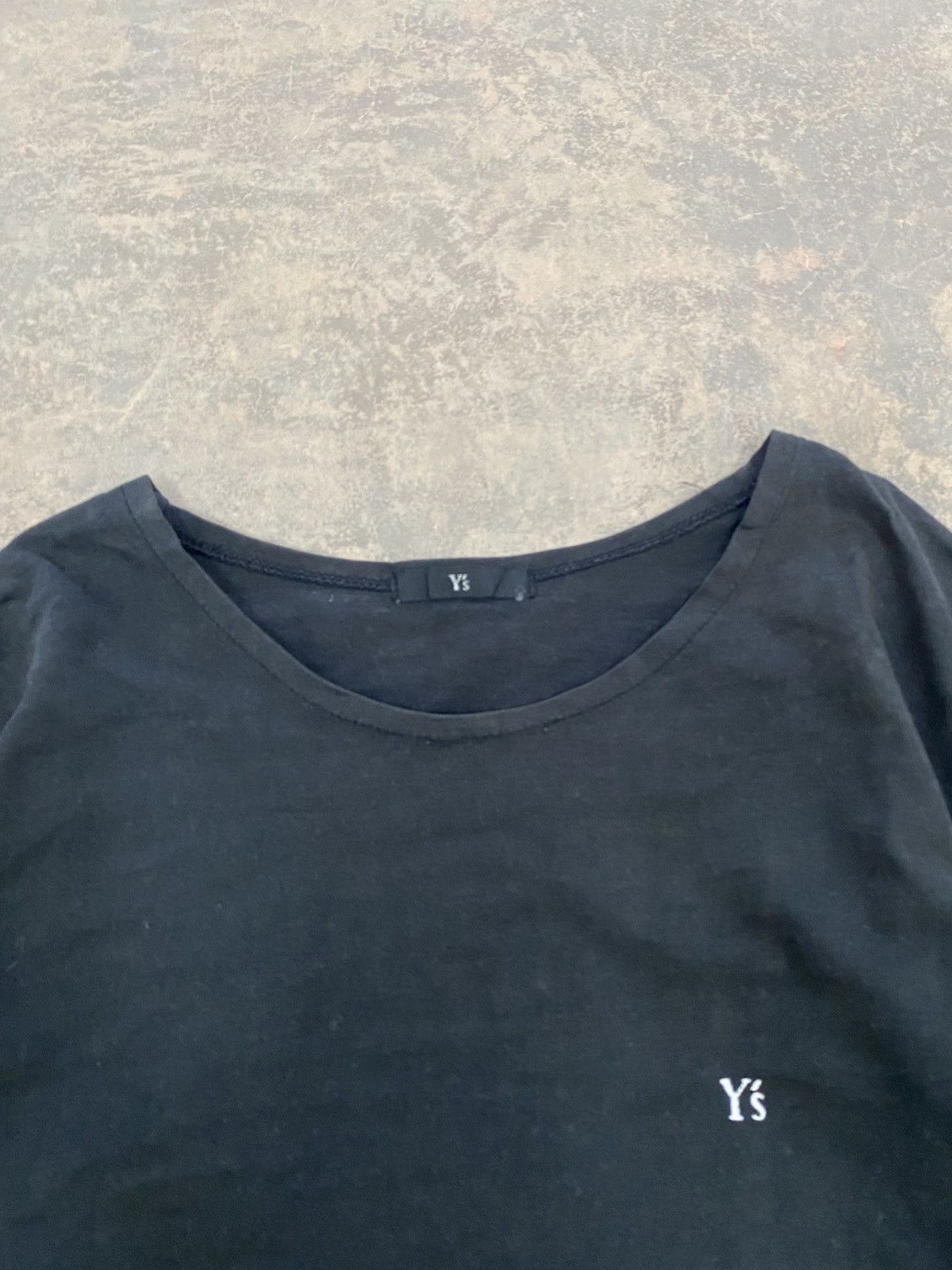Yohji Yamamoto 1980s -Yohji Yamamoto Ys Black 3q Longsleeve ls tee japan Size US S / EU 44-46 / 1 - 4 Thumbnail