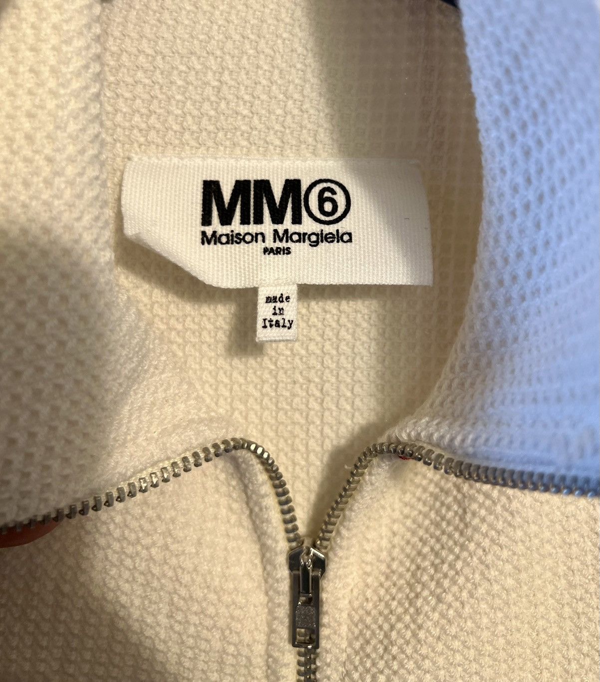 MM6 Authentic MM6 Maison Margiela Jacket neutral red whipstitch Size L / US 10 / IT 46 - 3 Thumbnail