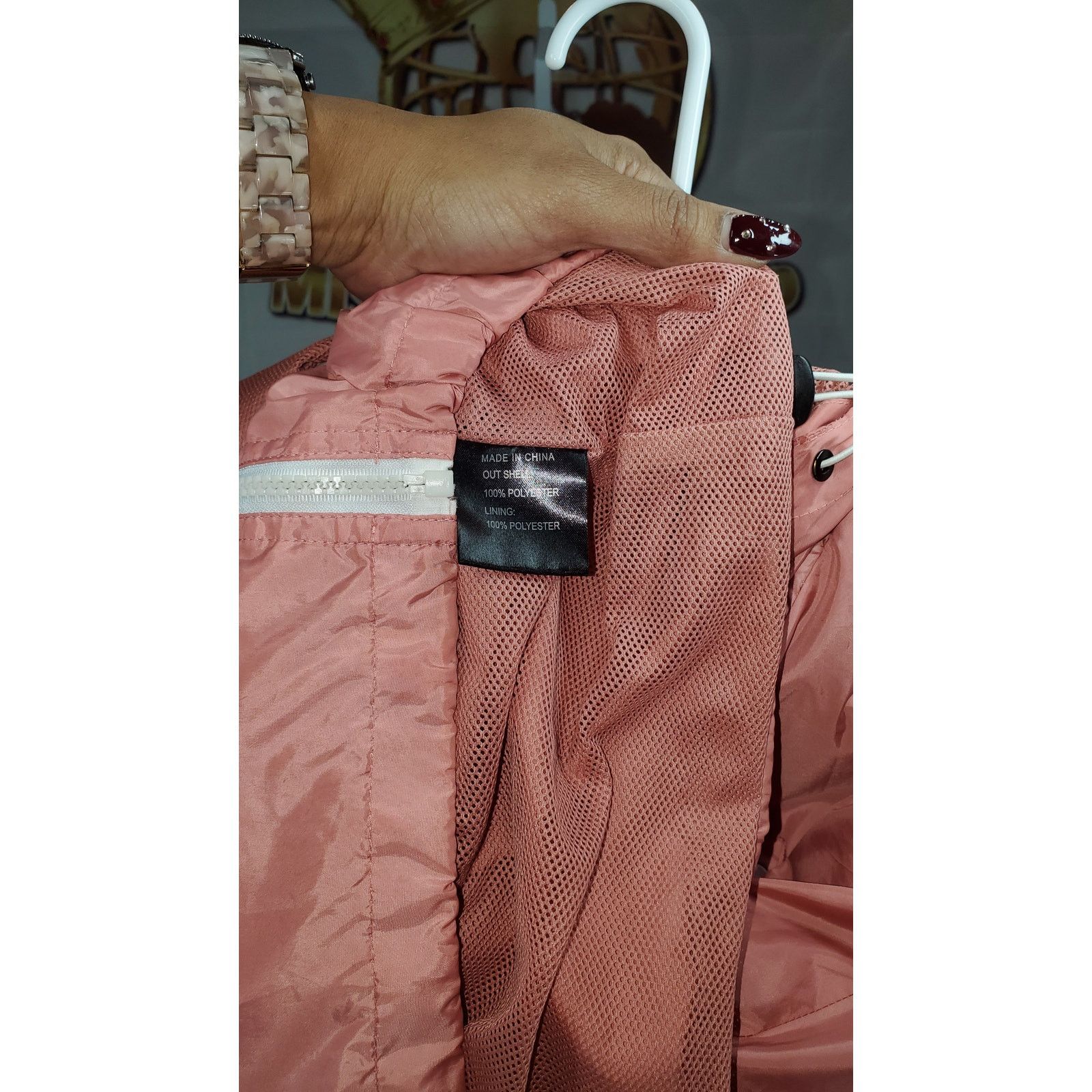 Other Kios New York Women’s Pink Hooded Windbreaker Jacket Size L Size L / US 10 / IT 46 - 5 Thumbnail