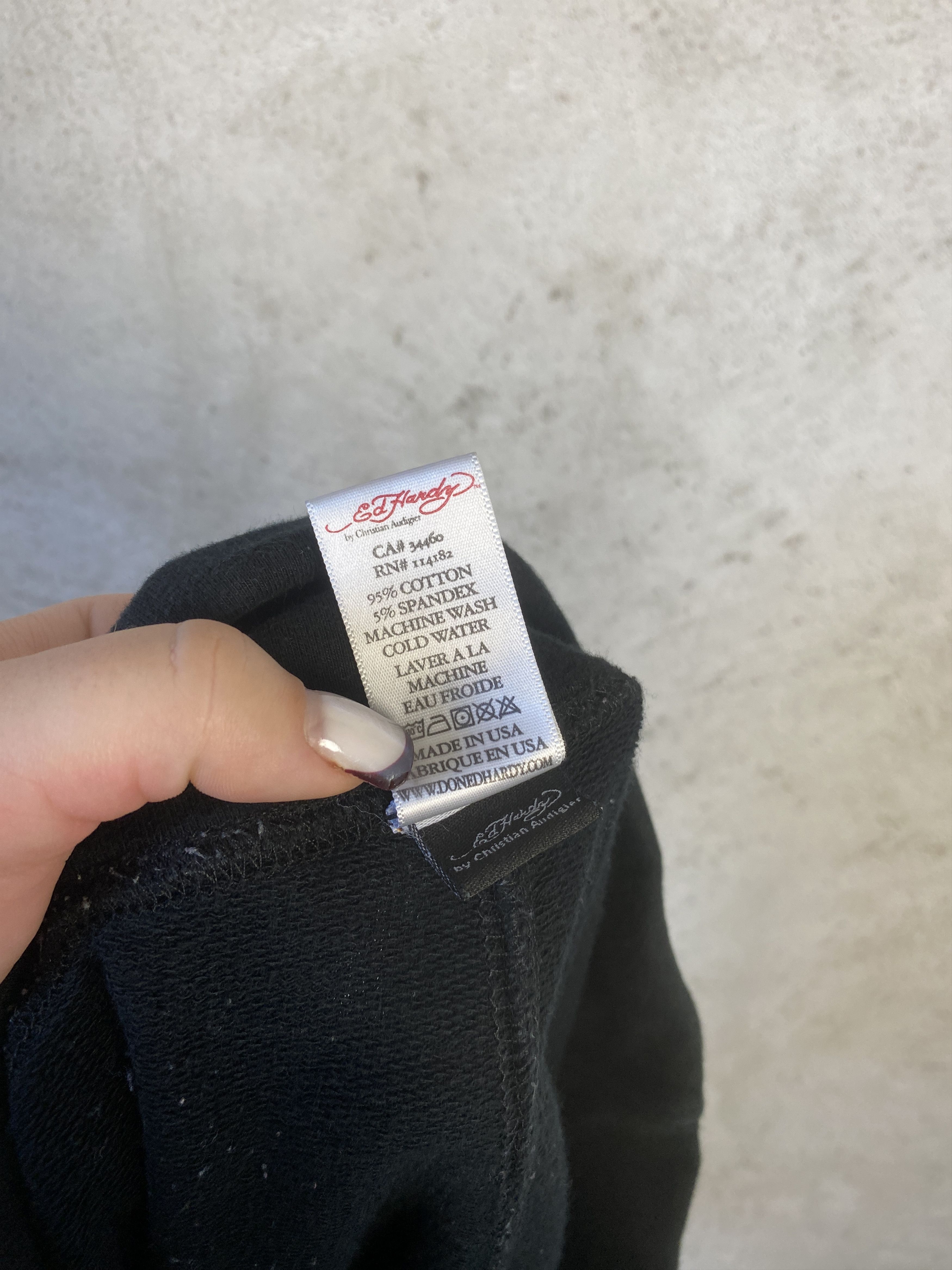 Ed Hardy Ed Hardy vintage sweatpants flare y2k 00s avant garde Size 30" / US 8 / IT 44 - 8 Thumbnail