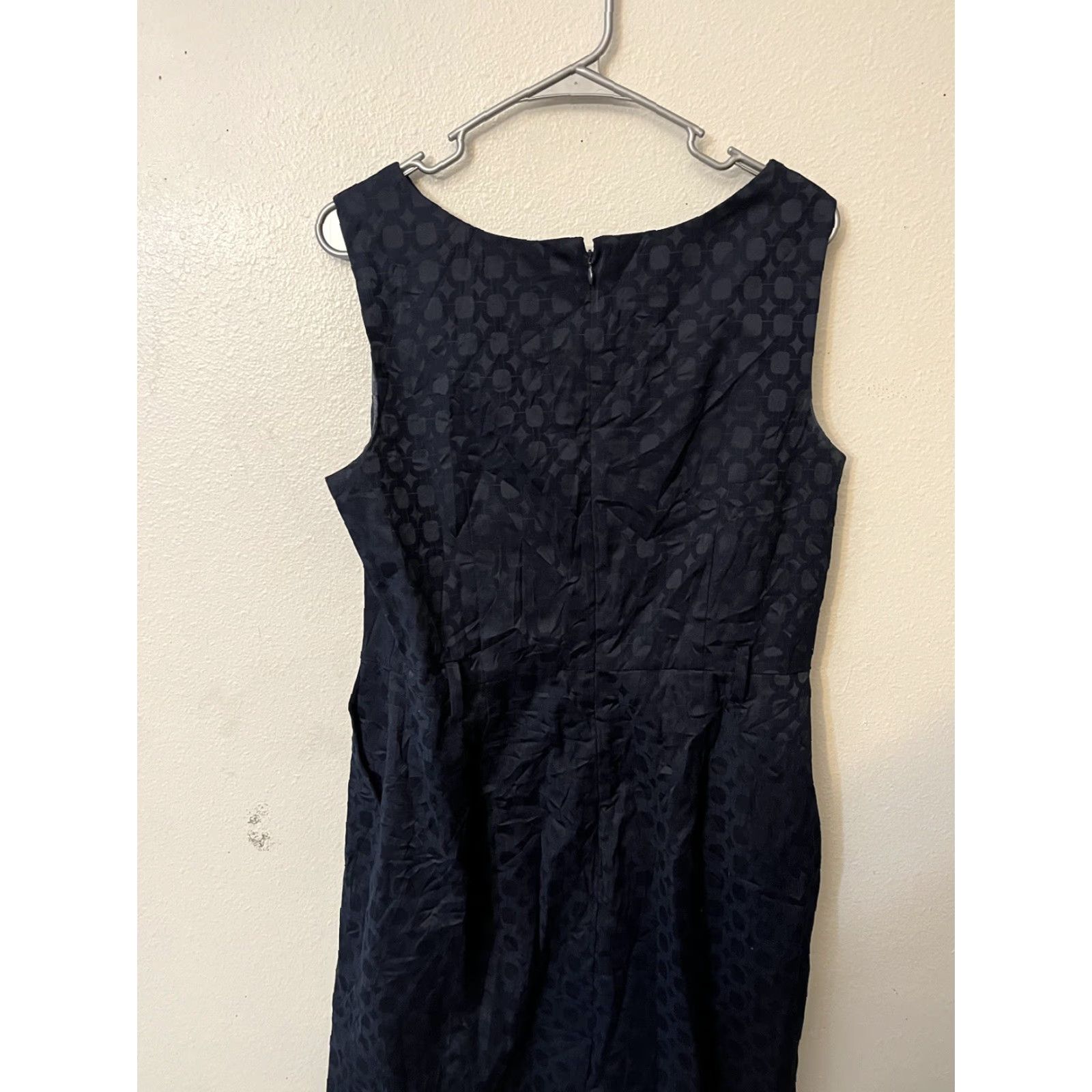 Banana Republic Banana Republic Women's Dress Size 14 Blue Geometric Pattern Sleeveless Belted A-Line Dress Size XL / US 12-14 / IT 48-50 - 4 Thumbnail