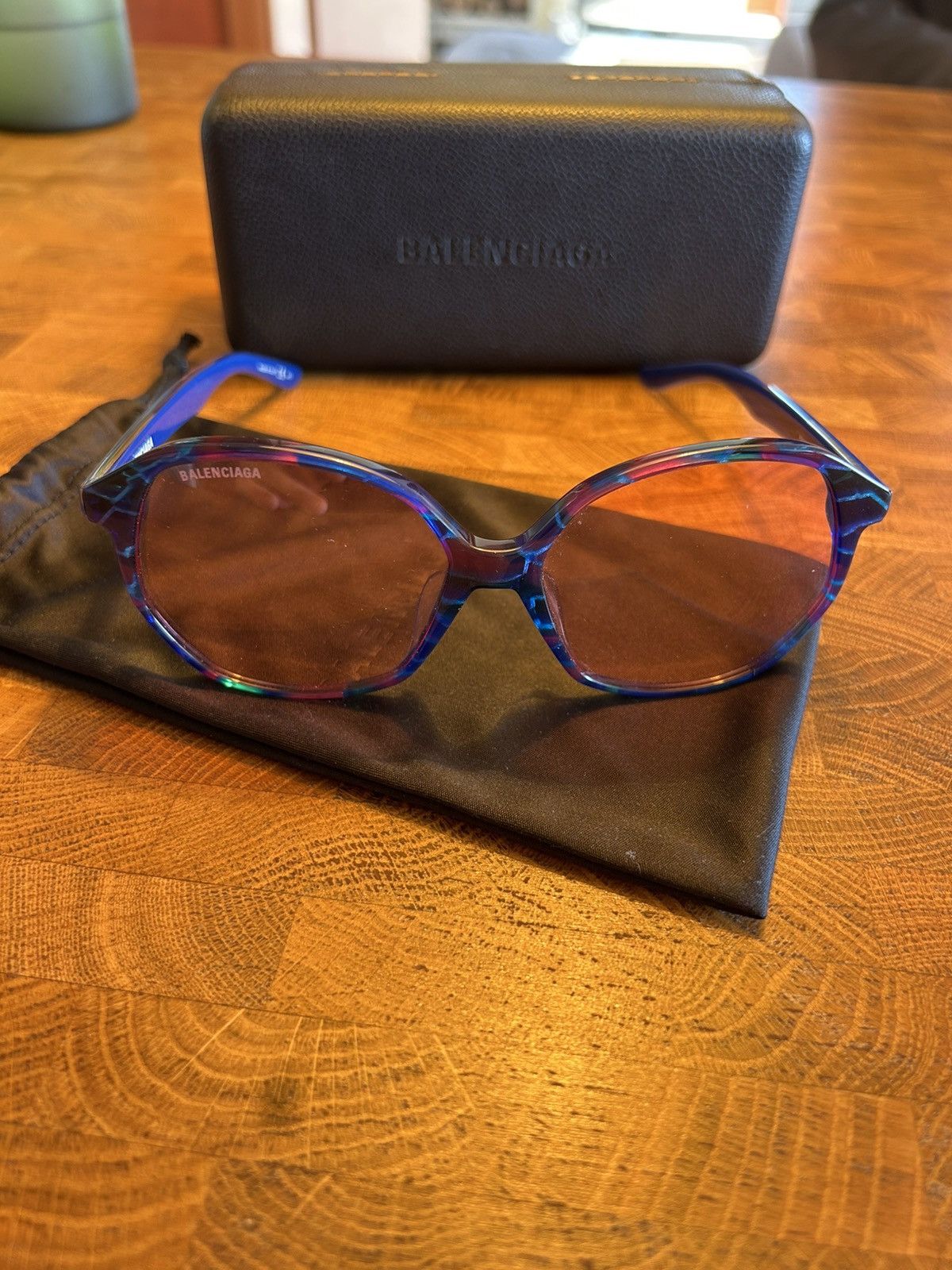Balenciaga ⚠️Balenciaga⚠️ blue glasses 2020 Size ONE SIZE - 8 Thumbnail