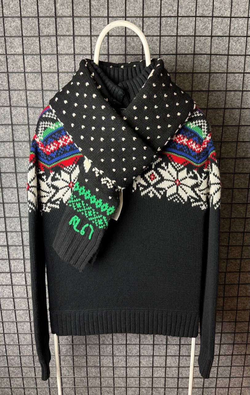 Ralph Lauren Ralph Lauren 5G Ls Toggle Mock NK Snowflake Scarf suit Size US S / EU 44-46 / 1 - 1 Thumbnail