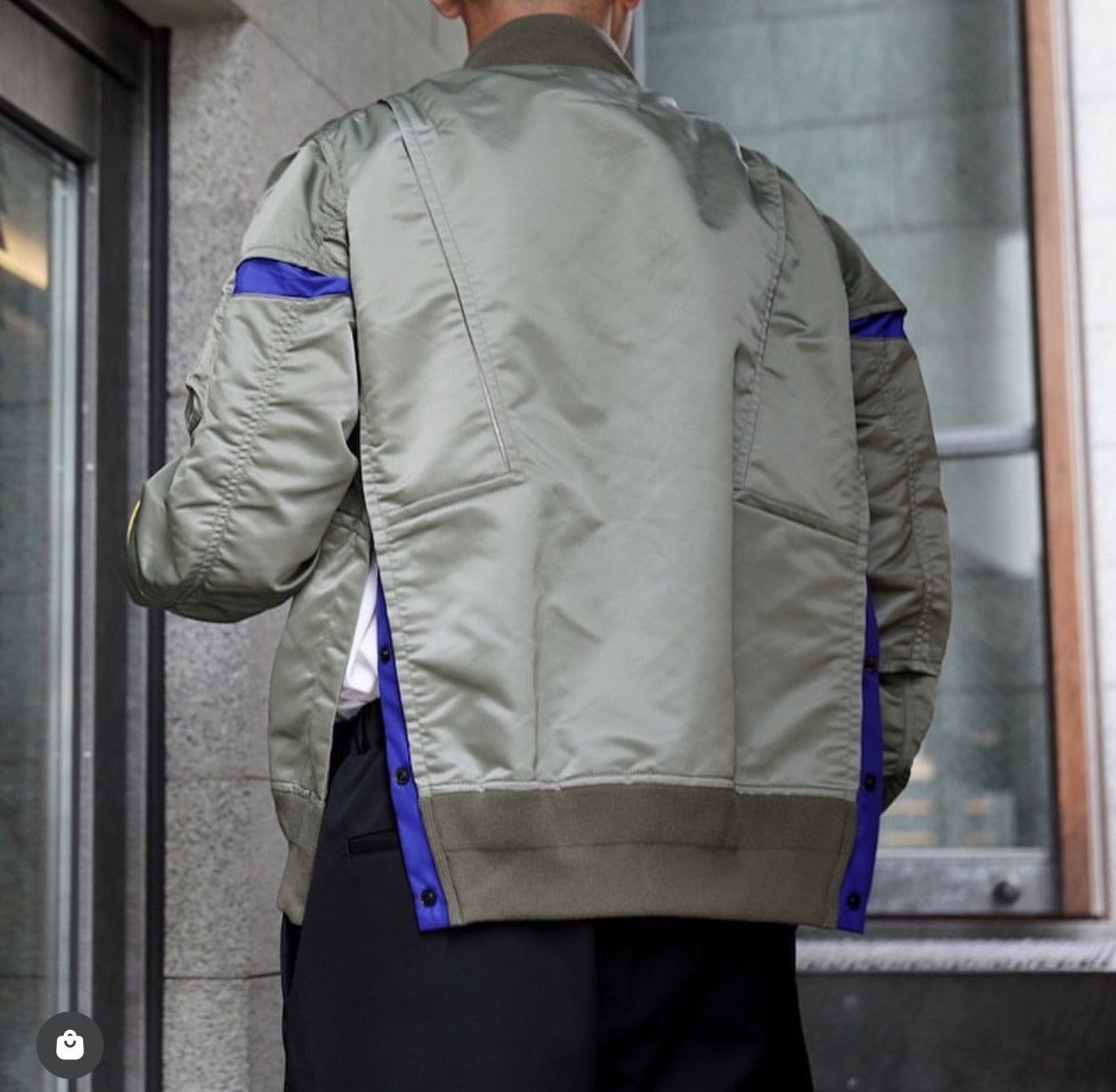 Sacai Sacai 21aw Nylon Twill Blouson MA1 Jacket size3 Size US L / EU 52-54 / 3 - 5 Thumbnail