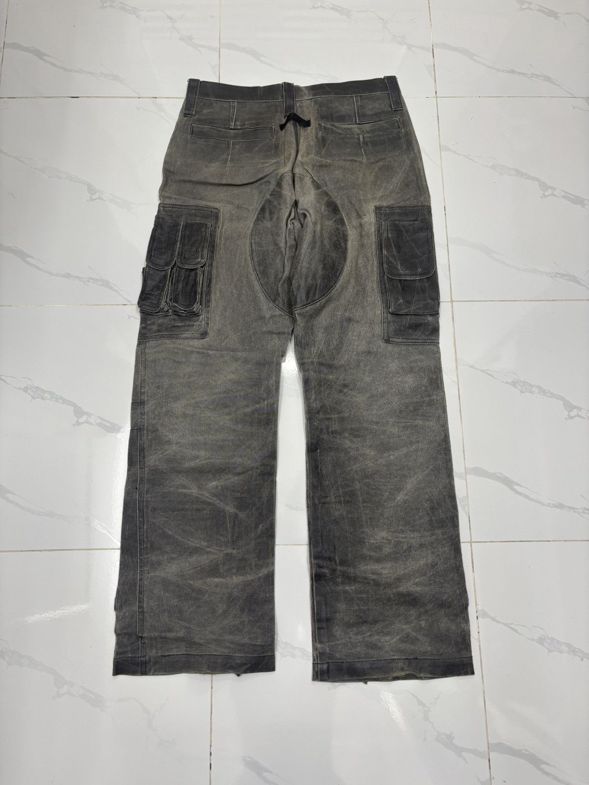 Gaultier Homme Objet × Jean Paul Gaultier × Vintage Iconic Jean Paul Gaultier Wax Tactical Multi Pocket Jeans Size US 32 / EU 48 - 4 Thumbnail