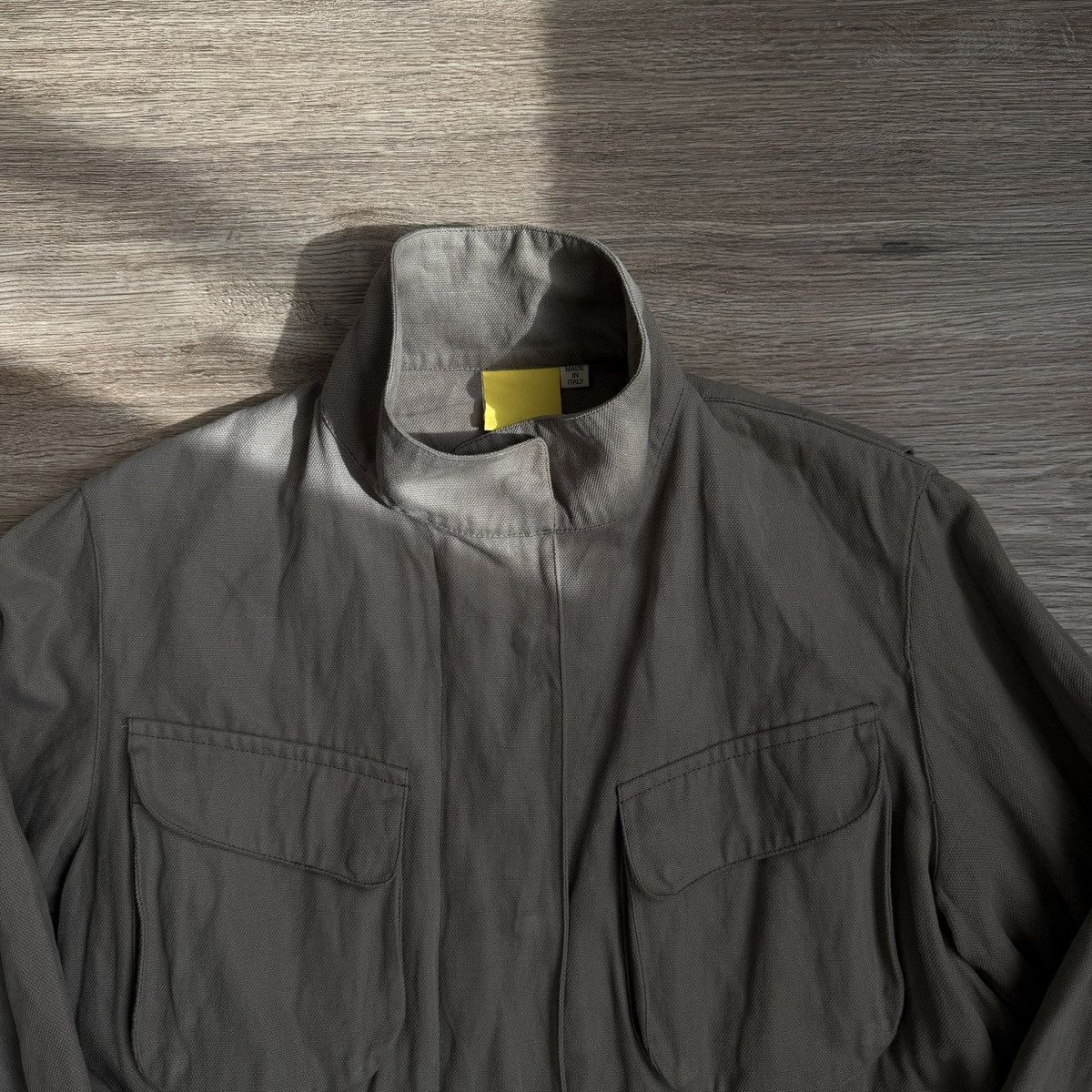 Mandarina Duck 2000S MANDARINA DUCK RAW CUT COATED FABRIC SHIRT JACKET Size L / US 10 / IT 46 - 2 Thumbnail