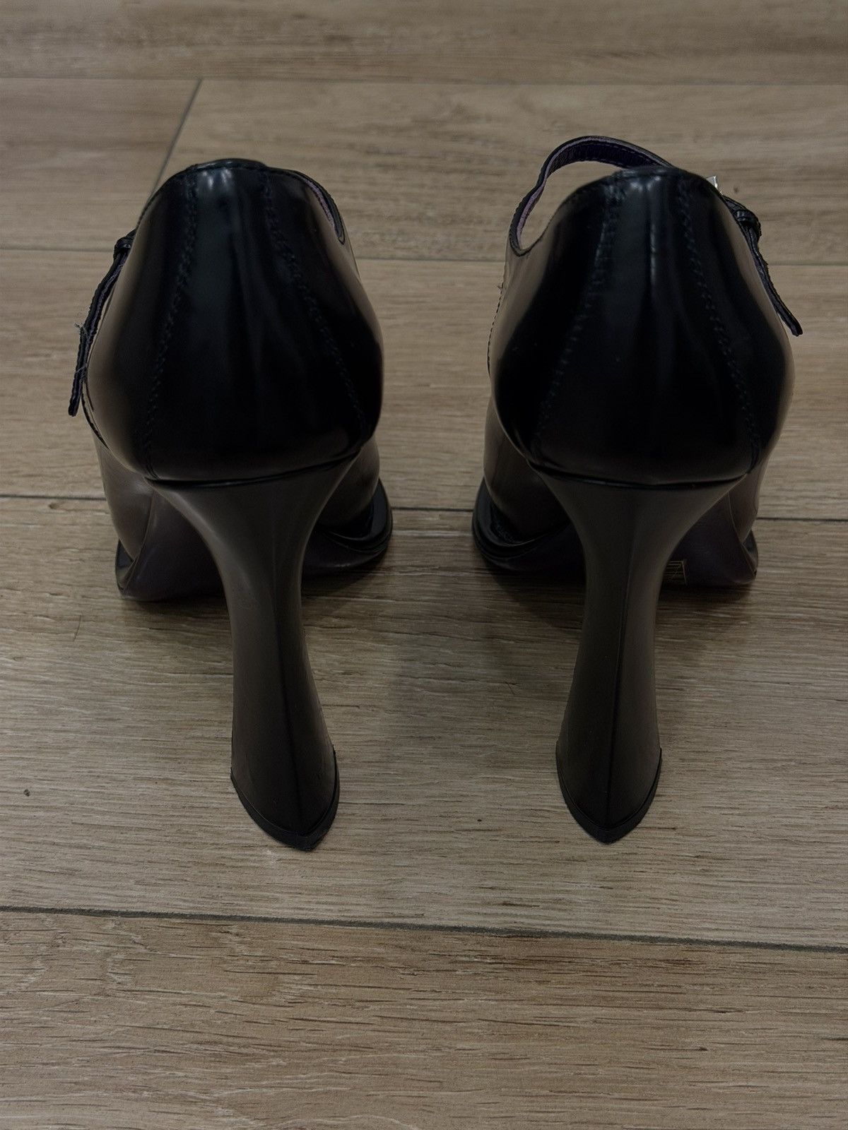 Prada Prada FW12 Black Mary Jane Heels Size US 7.5 / IT 37.5 - 3 Thumbnail