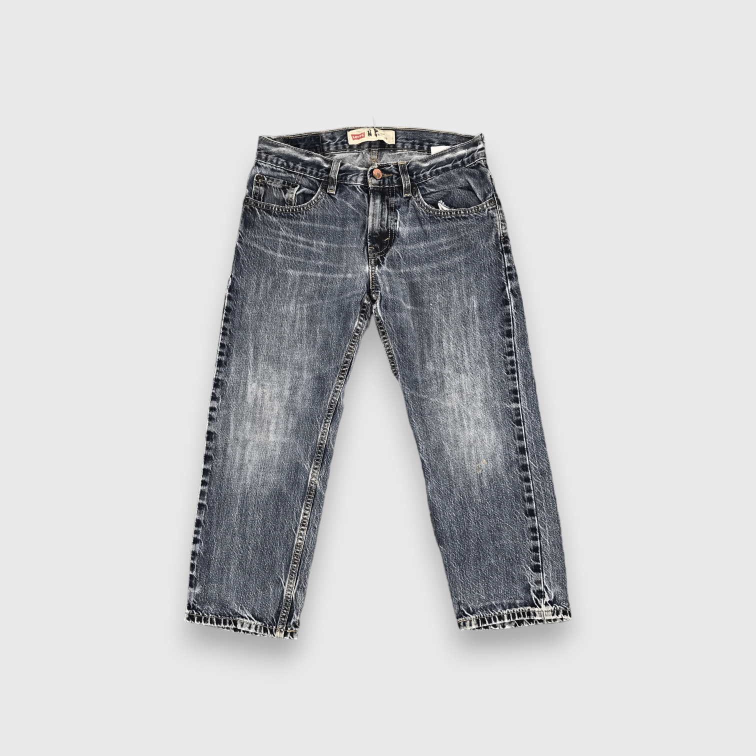 Levi's Faded Vintage Levis 505 Jeans Stone Washed Denim-J961 Size US 29 - 1 Thumbnail