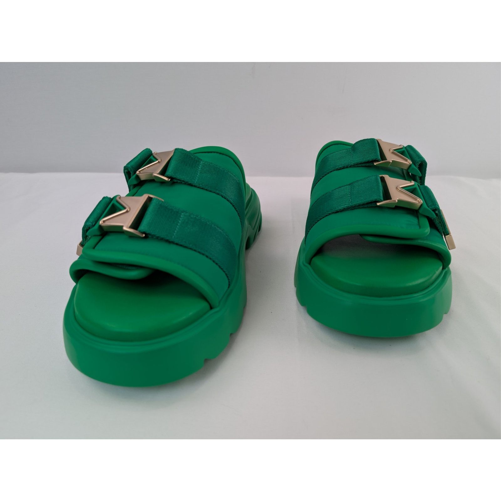 Bottega Veneta o1rshd1 Bomber Flash Sandal in Grass/Green Size US 12 / EU 45 - 8 Thumbnail