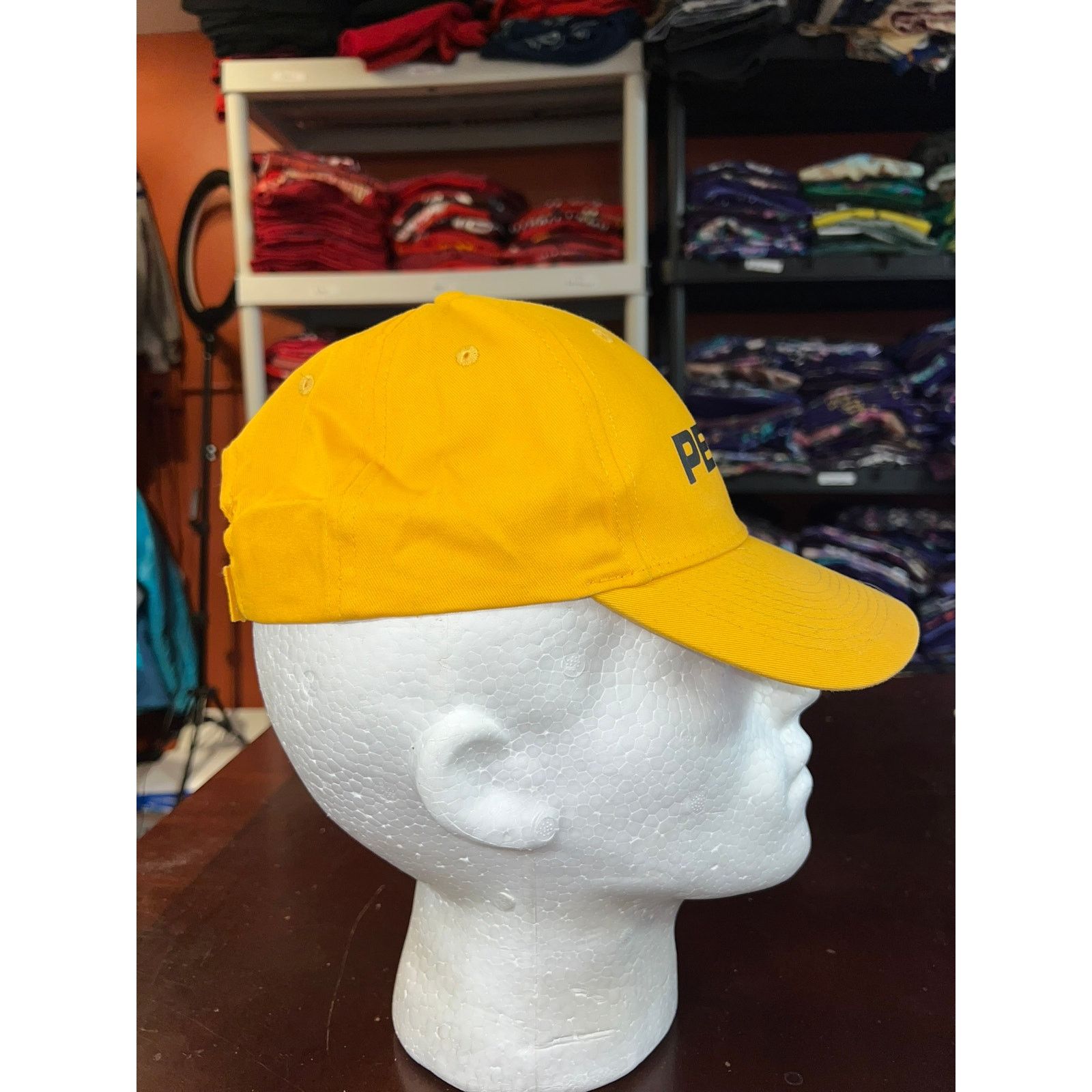Vintage Vintage Pepsi Hat Yellow Black Soda Promo Cap Headwear Size ONE SIZE - 6 Thumbnail