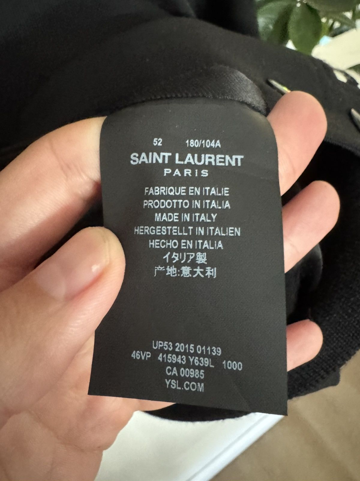 Saint Laurent Paris Studded Teddy New Size US L / EU 52-54 / 3 - 4 Thumbnail