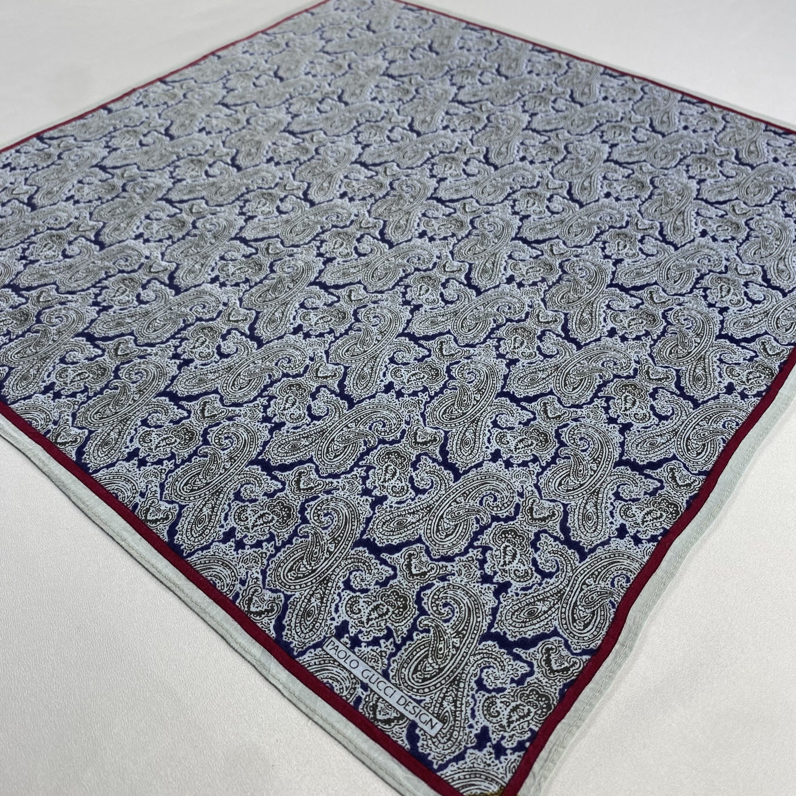 Paolo Gucci × Vintage Paolo Gucci Handkerchief / Neckerchief / Bandana-P1662 Size ONE SIZE - 2 Thumbnail