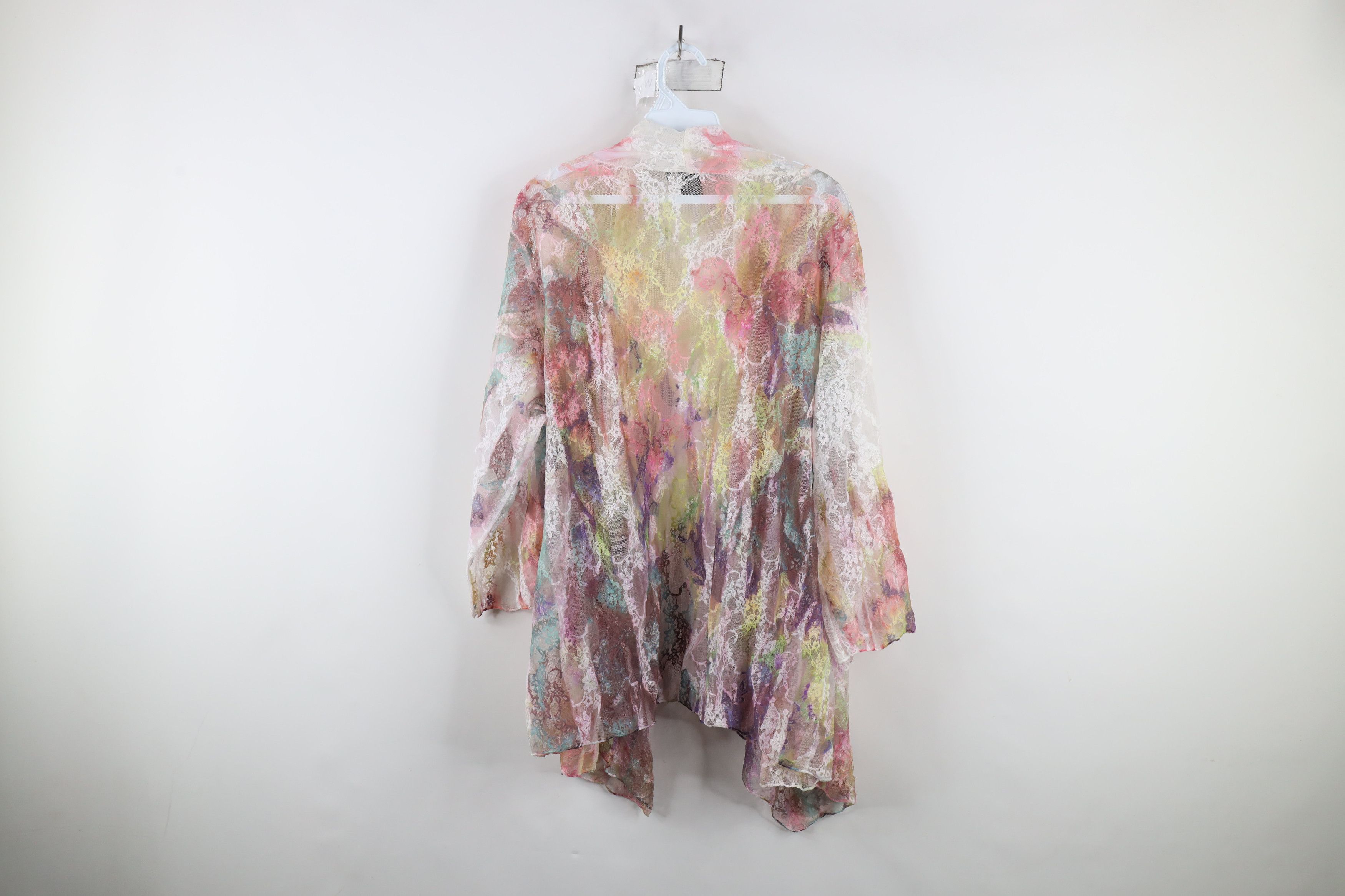 Vintage Vintage 90s Y2K Babydoll Fairy Sheer Open Front Kimono USA Size XXL / US 16-18 / IT 52-54 - 6 Thumbnail