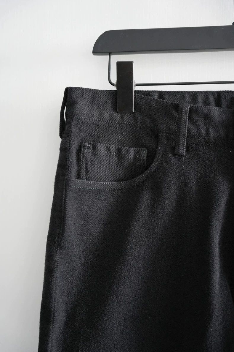 Yohji Yamamoto Yohji Yamamoto Yohji Yamamoto Black Wool Blend Denim Pants Size US 42 / EU 58 - 4 Thumbnail