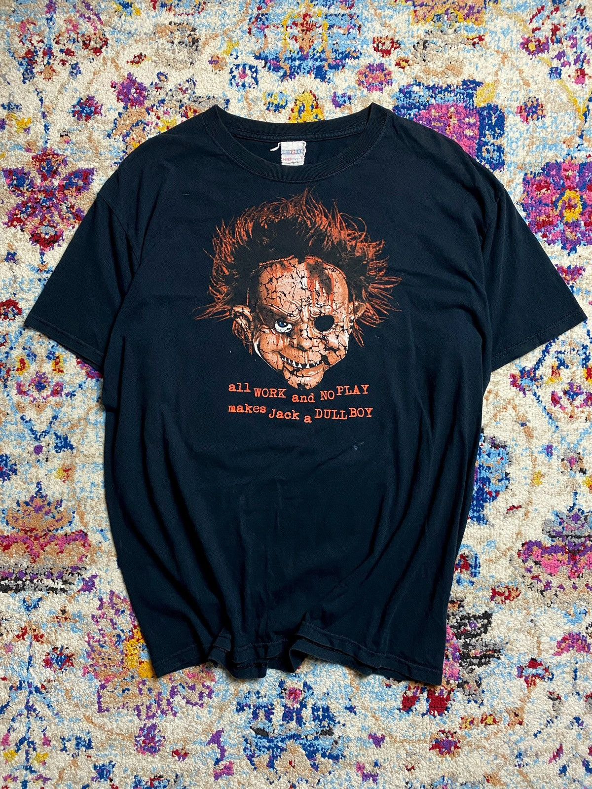 Other VTG CHILDS PLAY MOVIE ALL WORK NO PLAY CLASSIC MOVIE SS TEES Size US L / EU 52-54 / 3 - 1 Thumbnail
