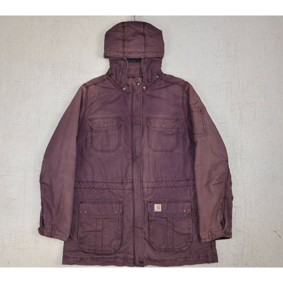 Carhartt Carhartt 101402 Youth L (12/14) Canvas Lined Jacket Wine Size US L / EU 52-54 / 3 - 13 Thumbnail