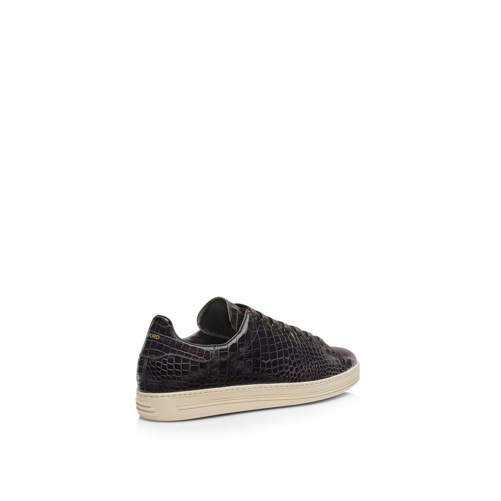 Tom Ford o1loc1c0925 J1098 Size:12 TF / Warwick Printed Croc Sneakers Size US 12 / EU 45 - 3 Thumbnail