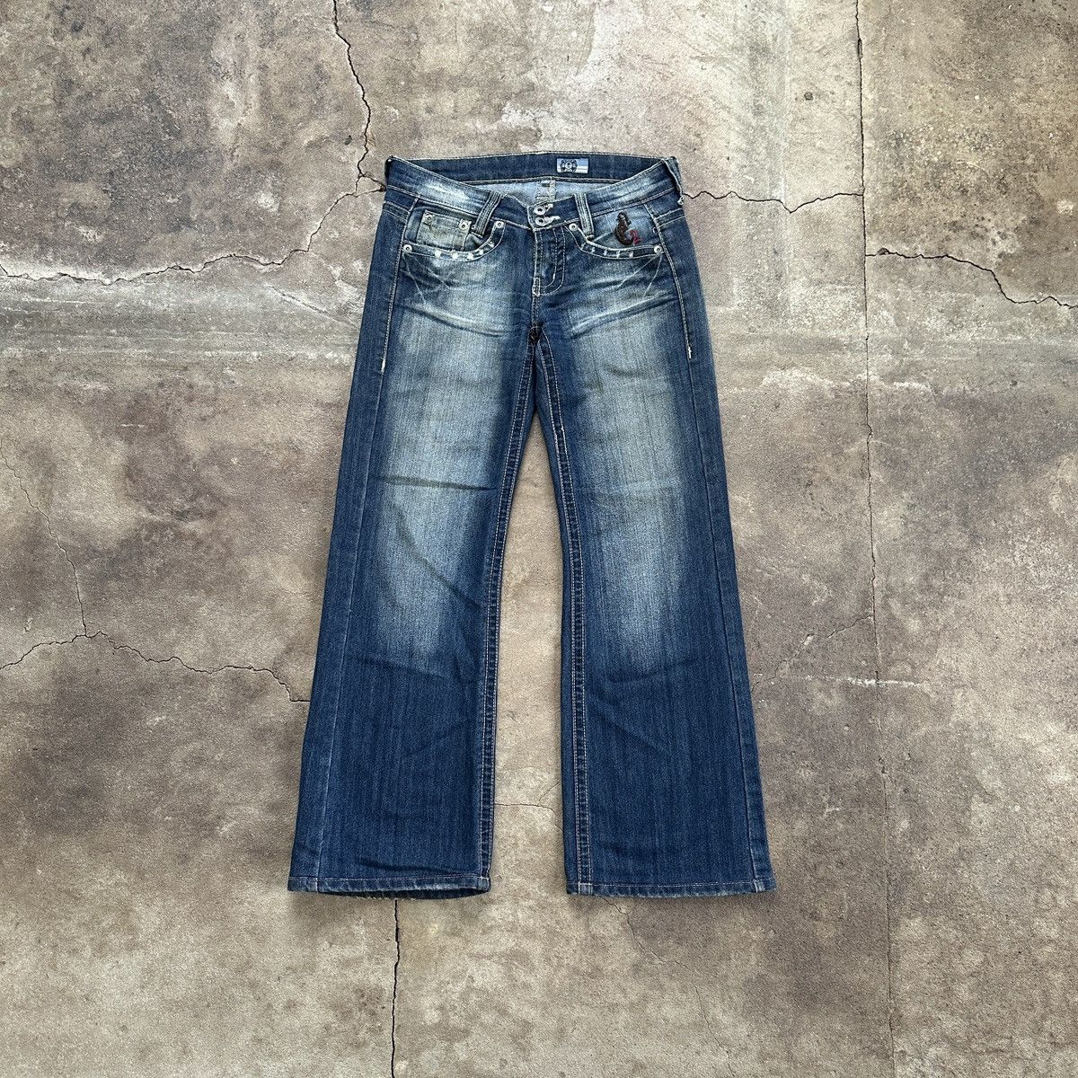 Vintage Eighty Nine Wide Low Rise Denim Size 28" / US 6 / IT 42 - 1 Thumbnail