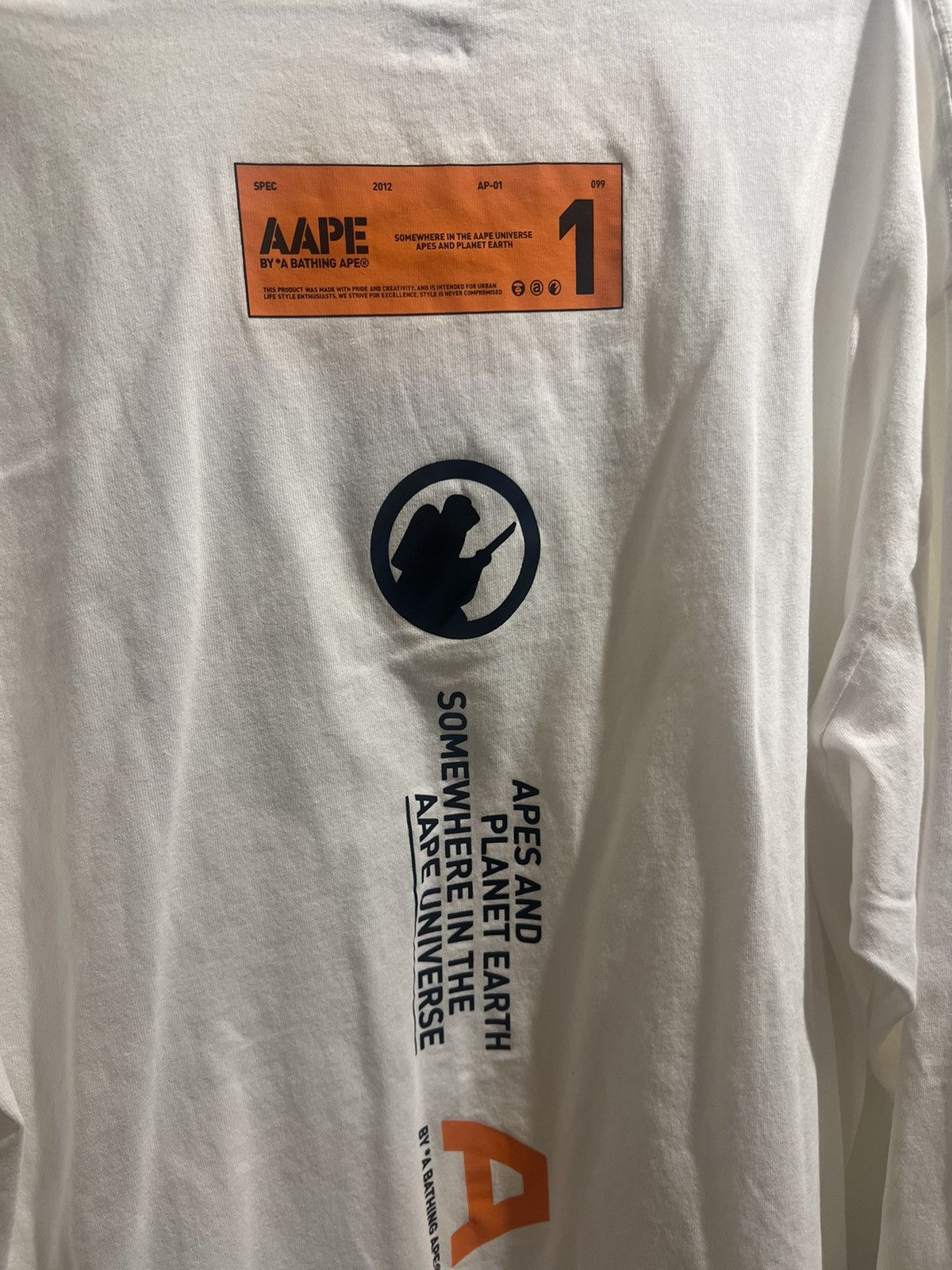 Aape AAPE BY BATHING APE WHITE LONG SLEEVE SHIRT BRAND NEW Size US XXL / EU 58 / 5 - 3 Thumbnail