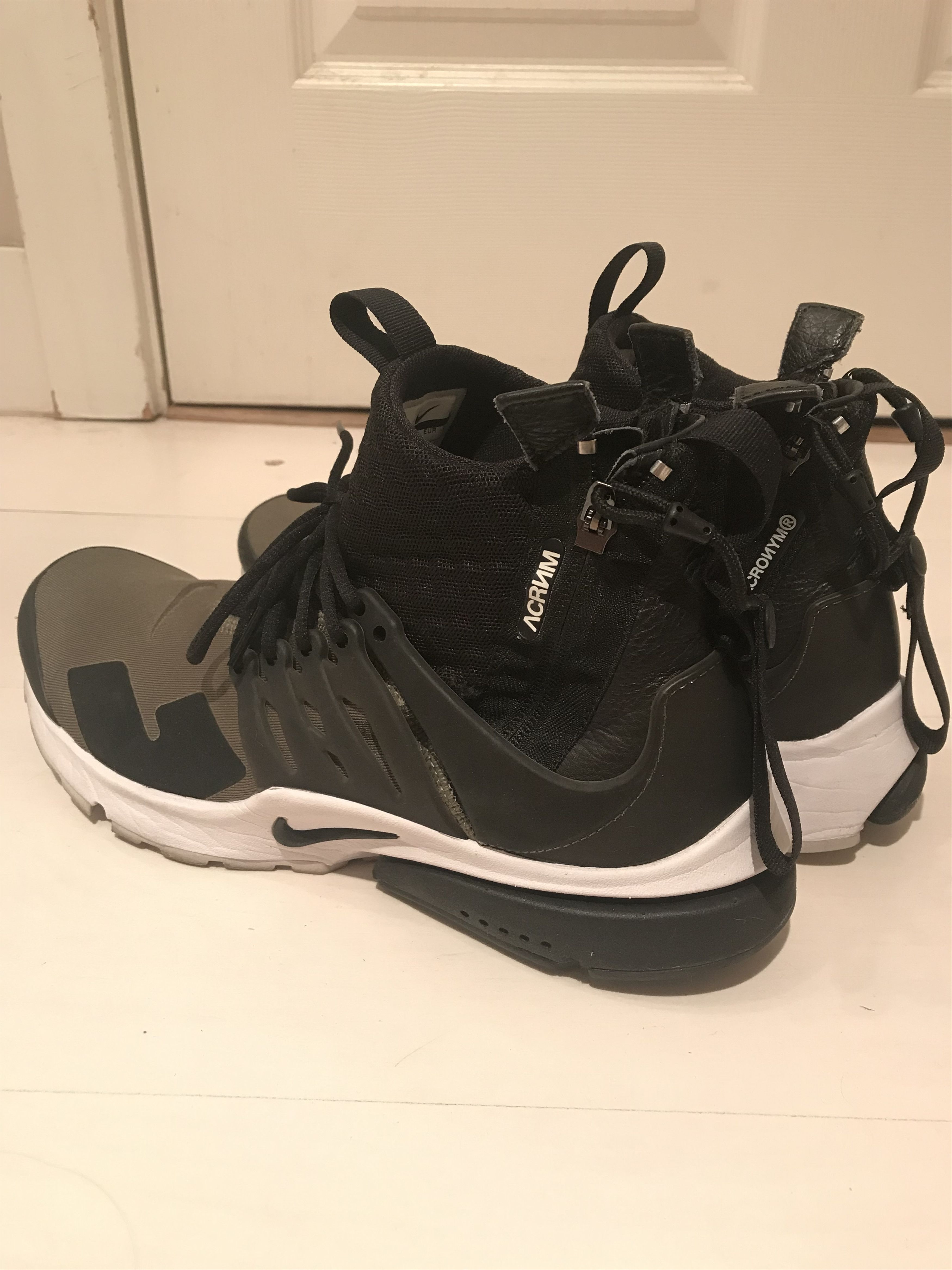 Acronym × Nike Acronym Nike Air Presto Mid Olive Medium Size US 10.5 / EU 43-44 - 6 Thumbnail