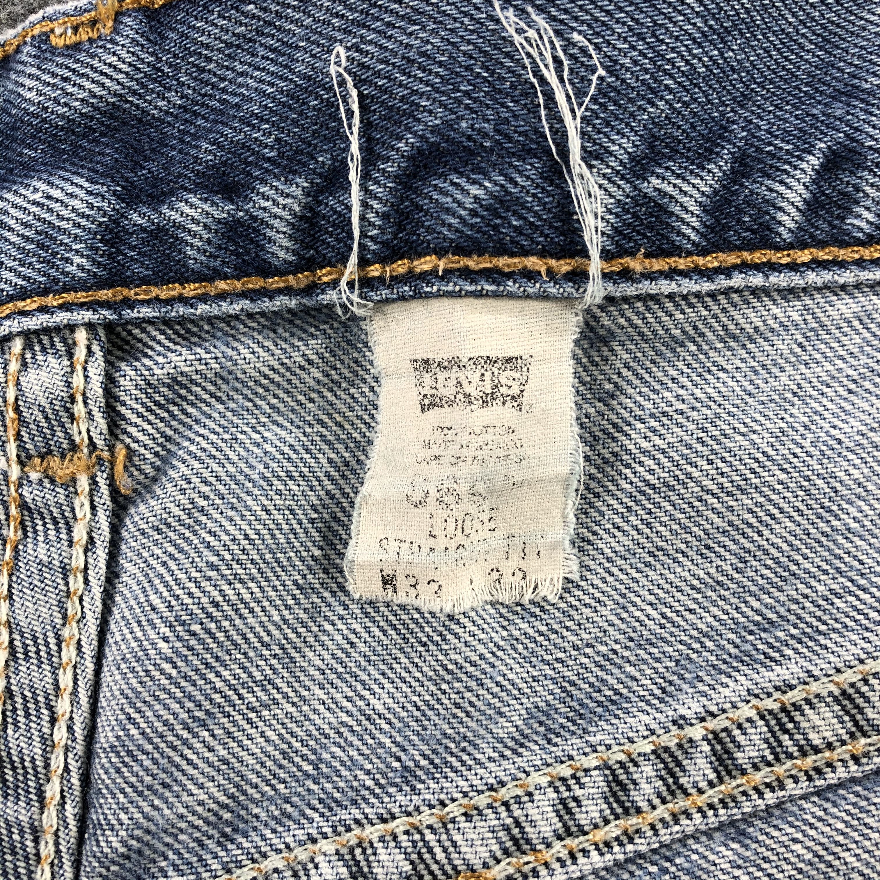 Levi's Vintage 90s Blue Wash Levis 569 Jeans-J2156 Size US 35 - 12 Thumbnail