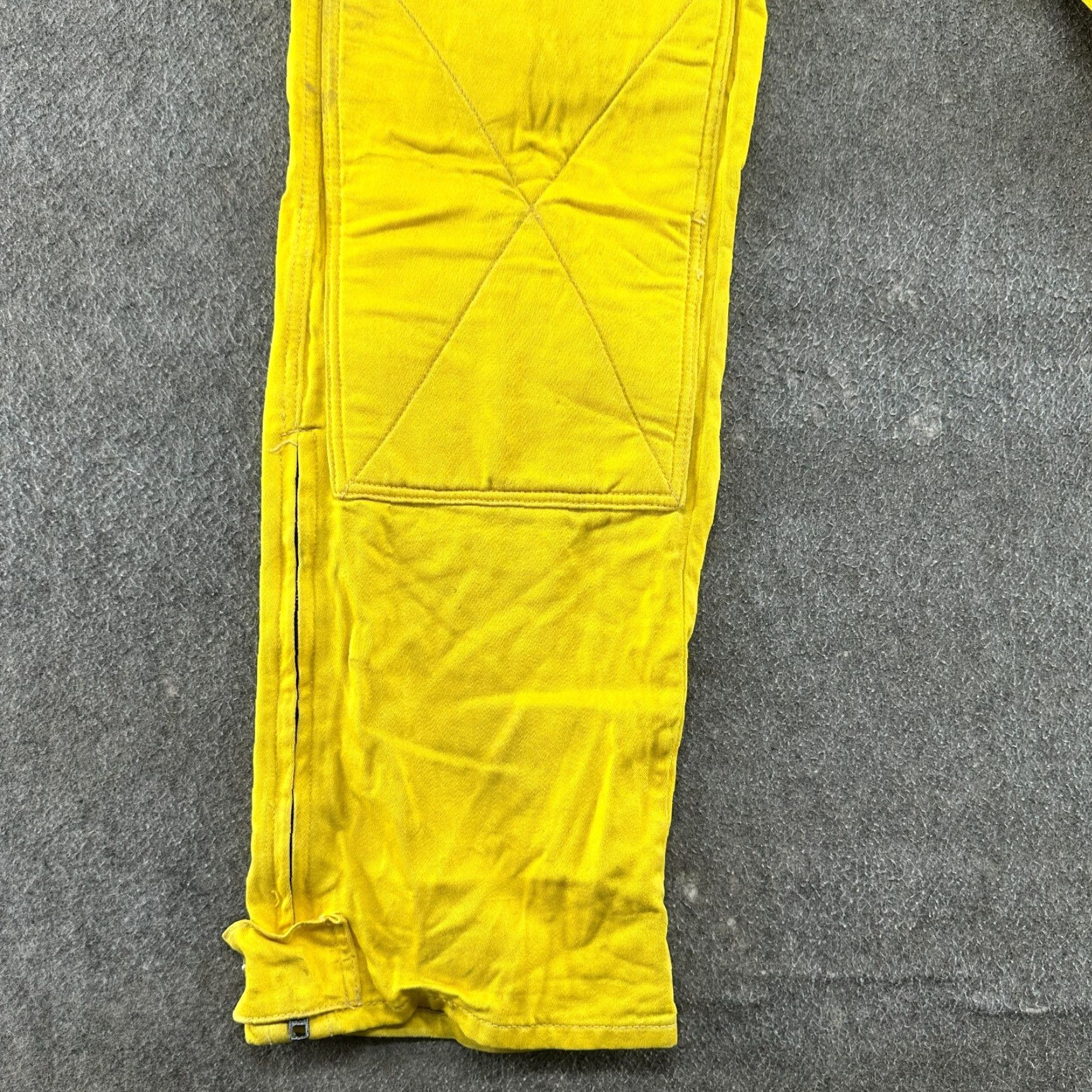 Vintage Cascade Fire Equipment Wildland Pants Mens 32x34 Yellow Cargo Flame-Resistant Workwear Pants Men 32 Inseam 34 Straight Cargo Pocket Canvas Cotton FR Size US 32 / EU 48 - 7 Thumbnail