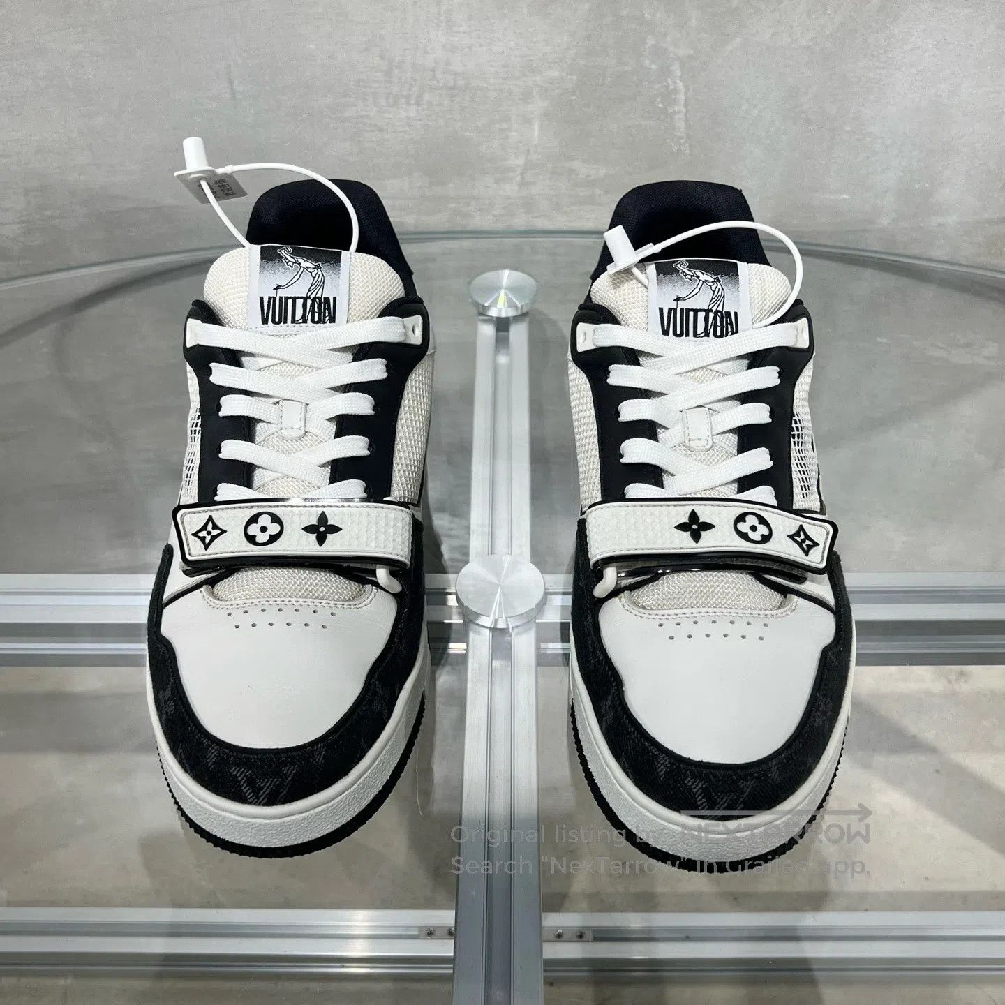 Louis Vuitton Louis Vuitton Trainer Black and White Velcro Size US 8.5 / EU 41-42 - 2 Thumbnail