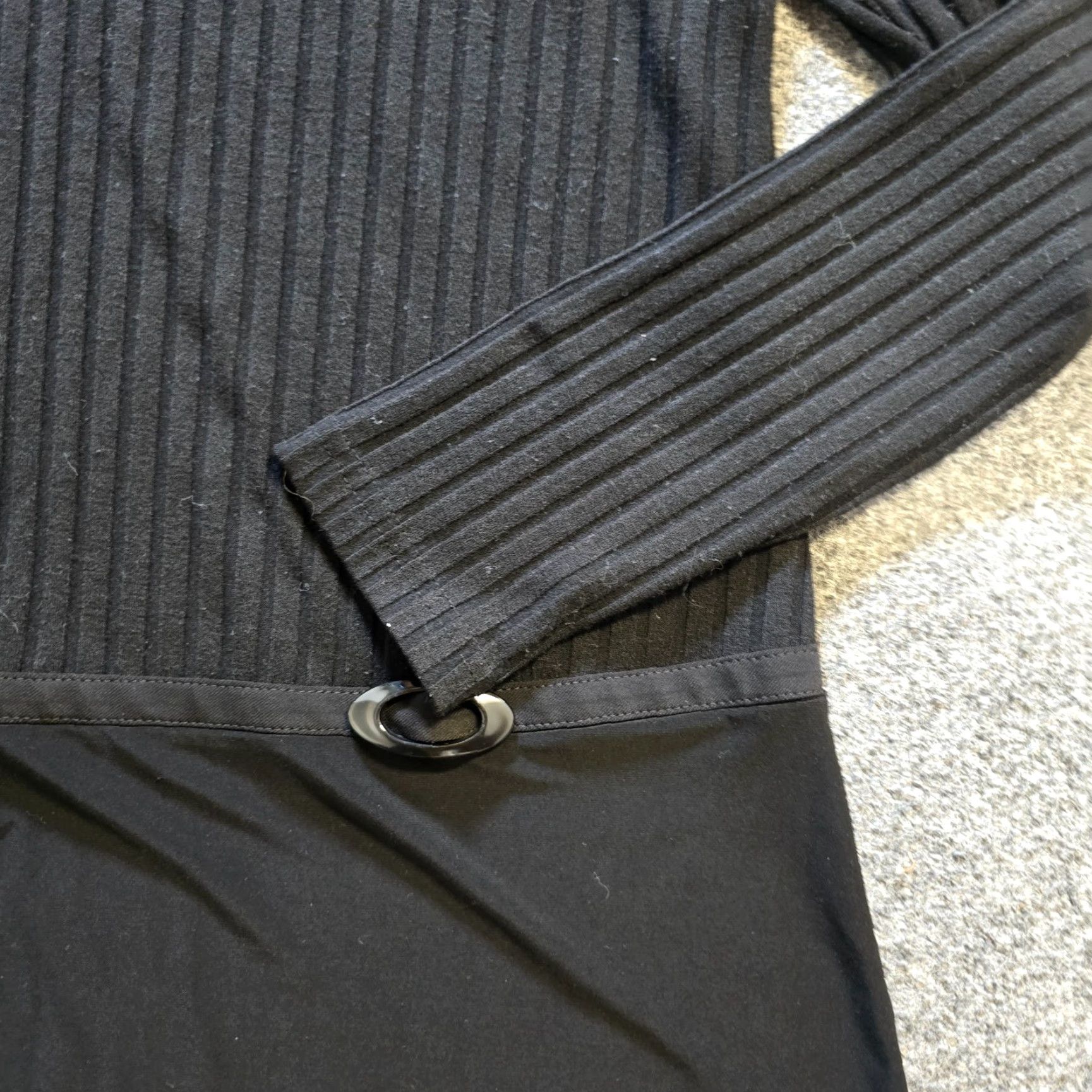 Joseph Ribkoff Joseph Ribkoff Sweater Womens Size 14 Black Ribbed Long Sleeve Capsule Minimal Pullover Knit Round Neck Casual Regular Womens (Sweater) Size XL / US 12-14 / IT 48-50 - 3 Thumbnail