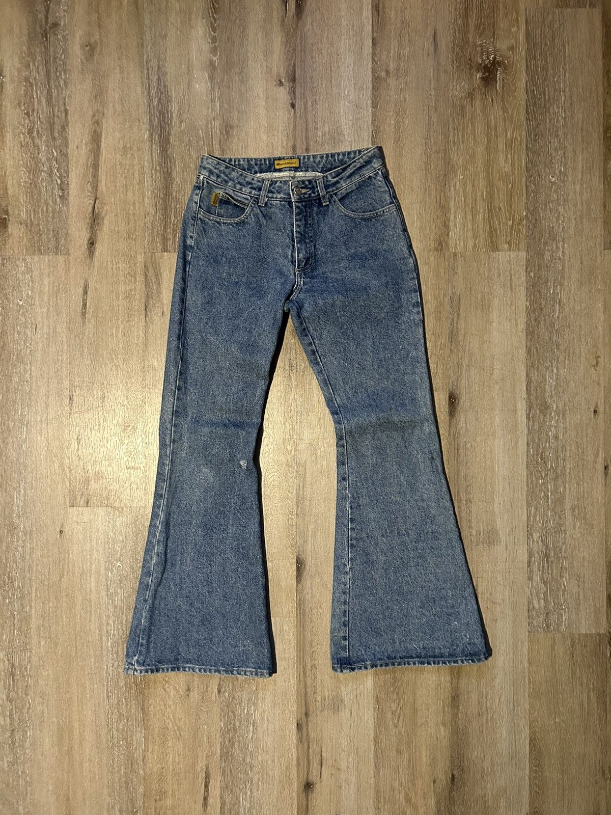 Vintage Vintage Blue Asphalt Bell Bottom Flare Jeans Size US 28 / EU 44 - 1 Thumbnail