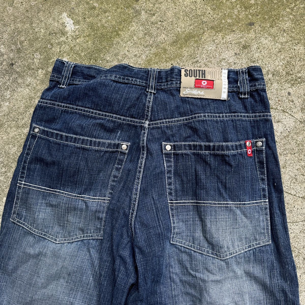 Southpole Y2K Southpole Faded Skater Jean Shorts ERD Grunge Thrashed Size US 32 / EU 48 - 13 Thumbnail