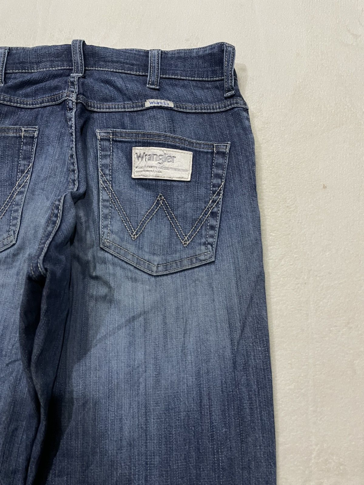Wrangler Vintage Wrangler Distress Faded Denim Jeans Size US 32 / EU 48 - 13 Thumbnail