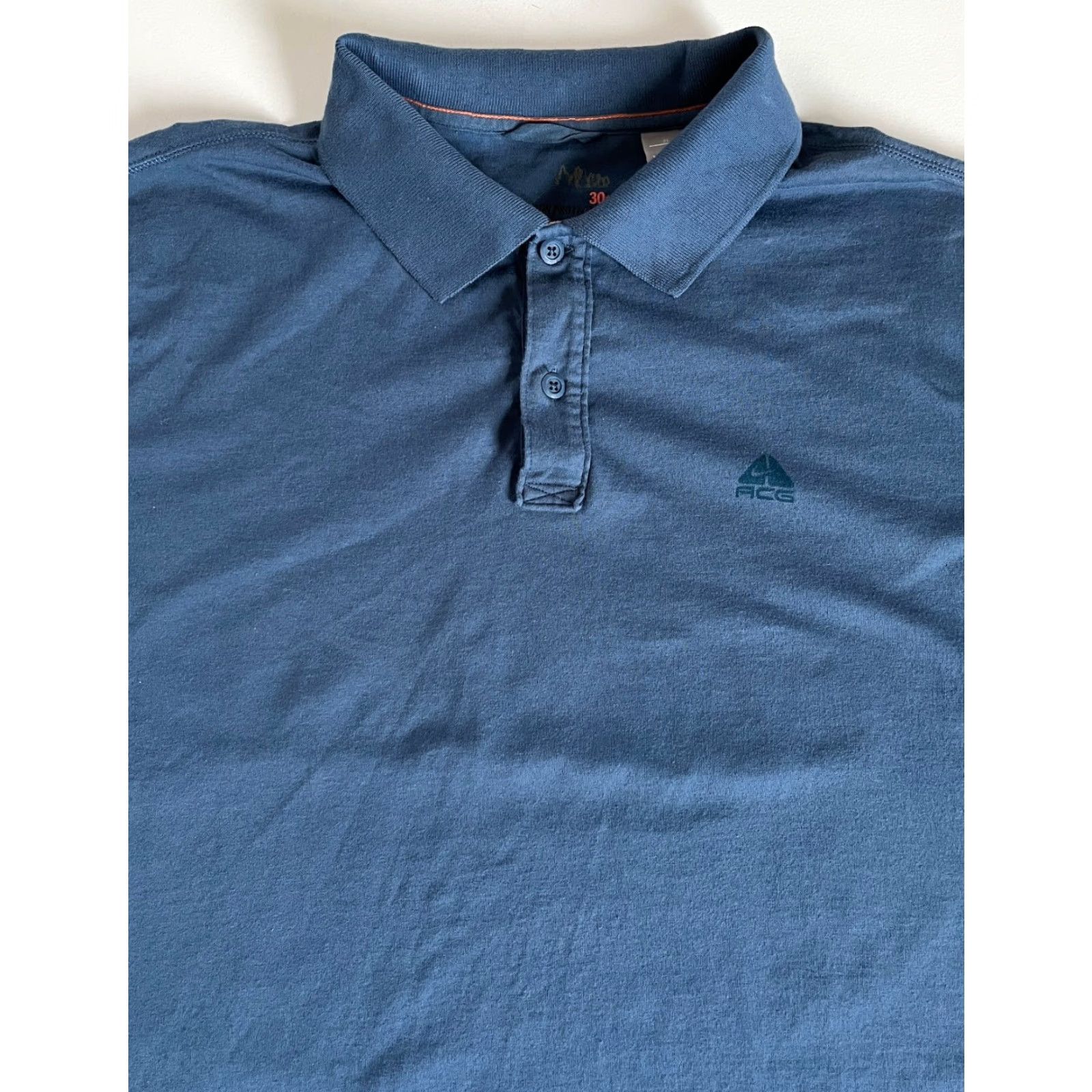 Nike ACG Nike ACG Polo Shirt Men's XL Organic Cotton 30+ Sun Protection Blue Polo Shirt Mens XL Organic Cotton 30+ Sun Protection Nike ACG Polo Shirt Blue Size US XL / EU 56 / 4 - 3 Thumbnail