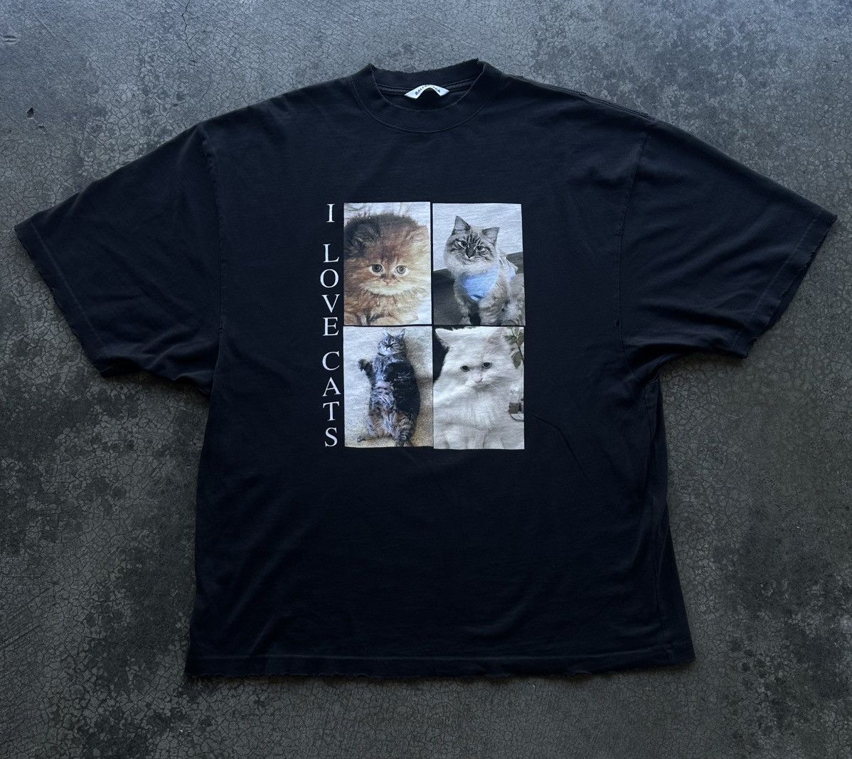 Balenciaga BALENCIAGA I LOVE CATS T SHIRT | Grailed