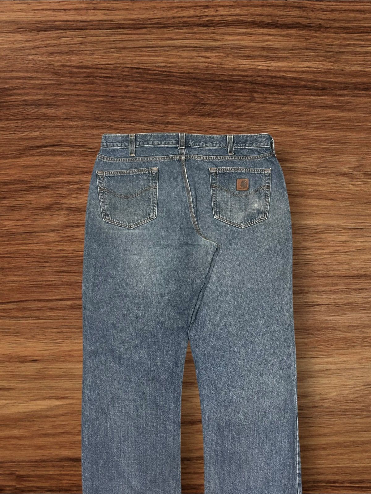 Carhartt Vintage Carhartt Blue Washed Distressed Classic Fit Jeans Size US 36 / EU 52 - 5 Thumbnail